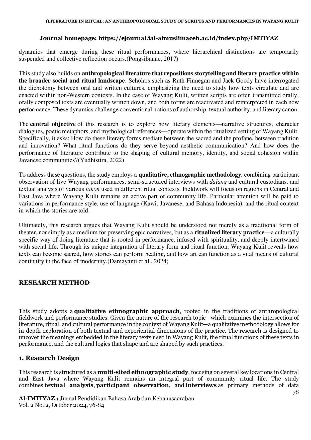 JURIS Sastra Dalam Ritual Sebuah Kajian Antropologis Terhadap Naskah Dan Pertunjukan Dalam Wayang Kulit