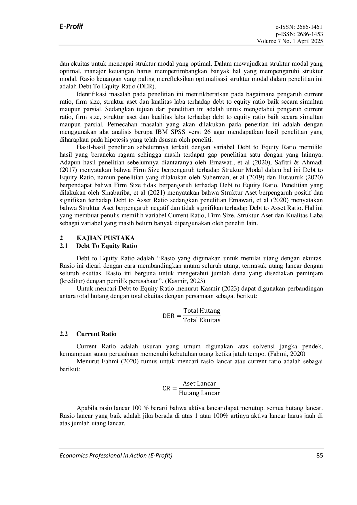 JURIS Kebijakan Hutang Apakah Kinerja Perusahaan Dapat Mempengaruhinya