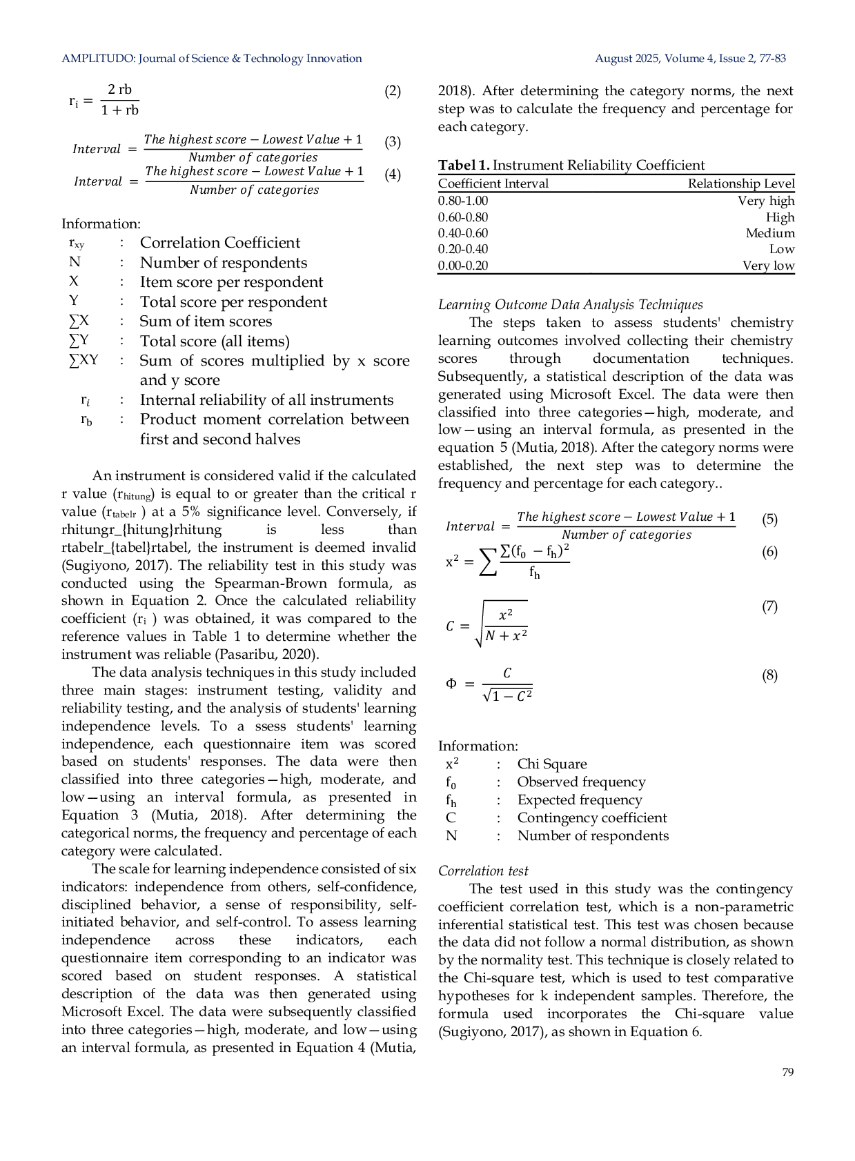 JURIS Identification of Learning Independence Levels and Its Corelationship with Students Chemical Learning Outcomes at Covid 19 Era