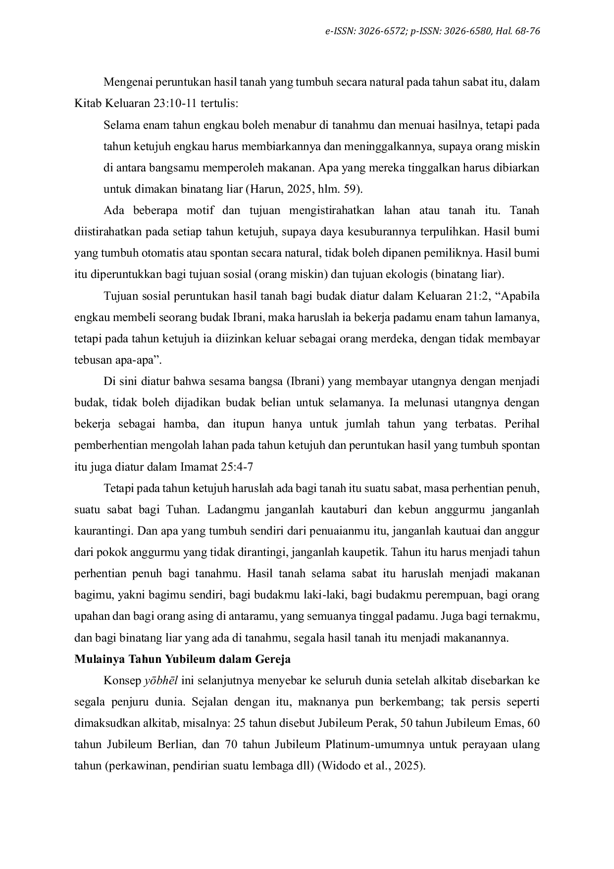 JURIS Tahun Yubileum Menjadi Momen Pengharapan