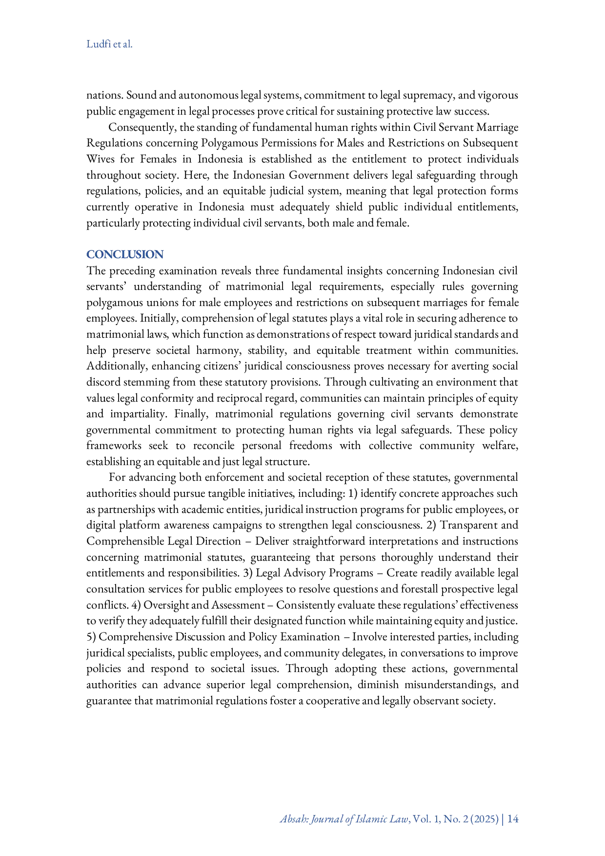 JURIS Polygamy in the Bureaucracy Human Rights and Gender Equality Analysis of Civil Servant Regulations in Indonesia