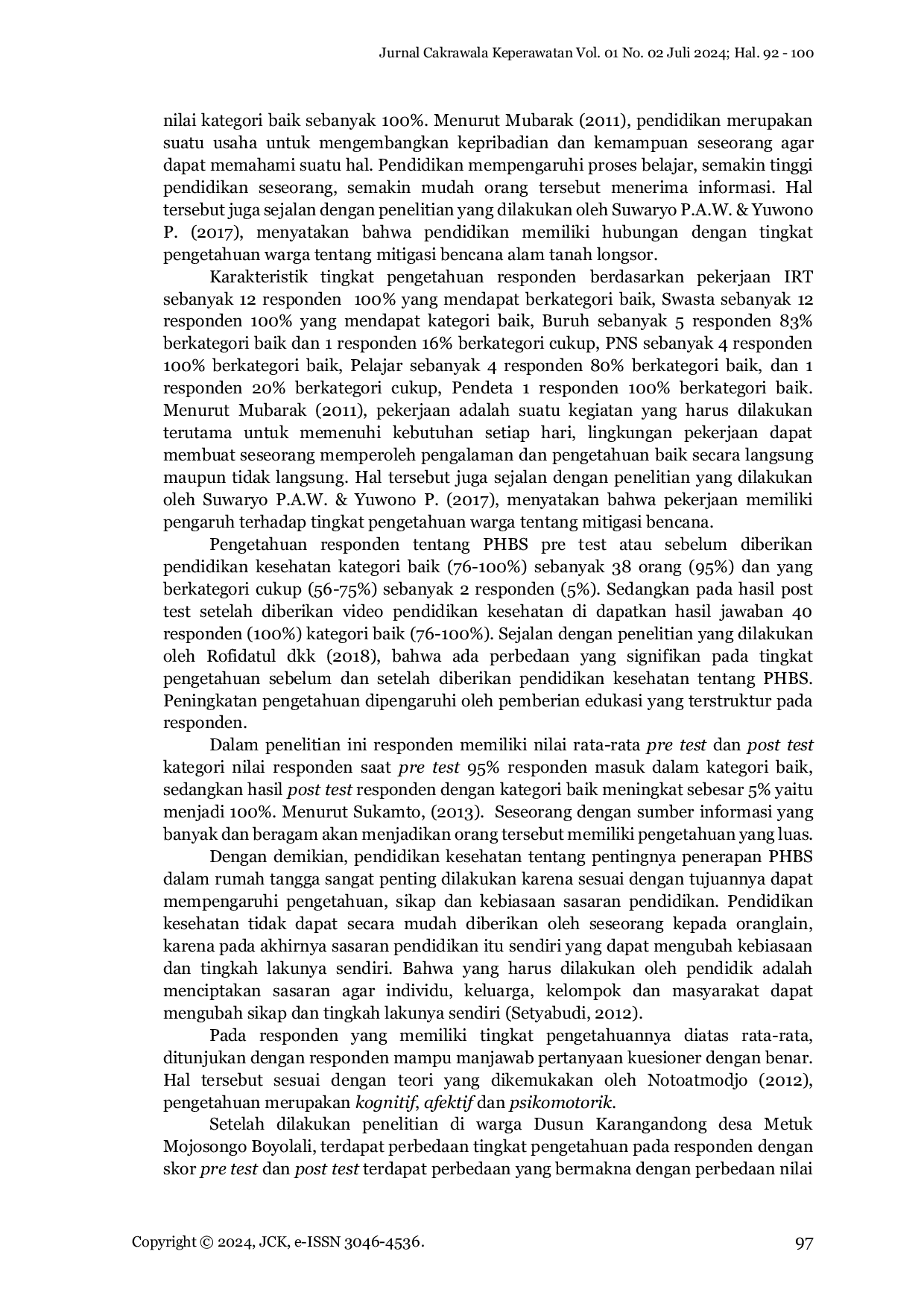 JURIS Hubungan Tingkat Pendidikan Dan Paritas Dengan Pemilihan Alat Kontrasepsi Bawah Kulit Pada Pasangan Usia Subur Di Desa Sukabumi