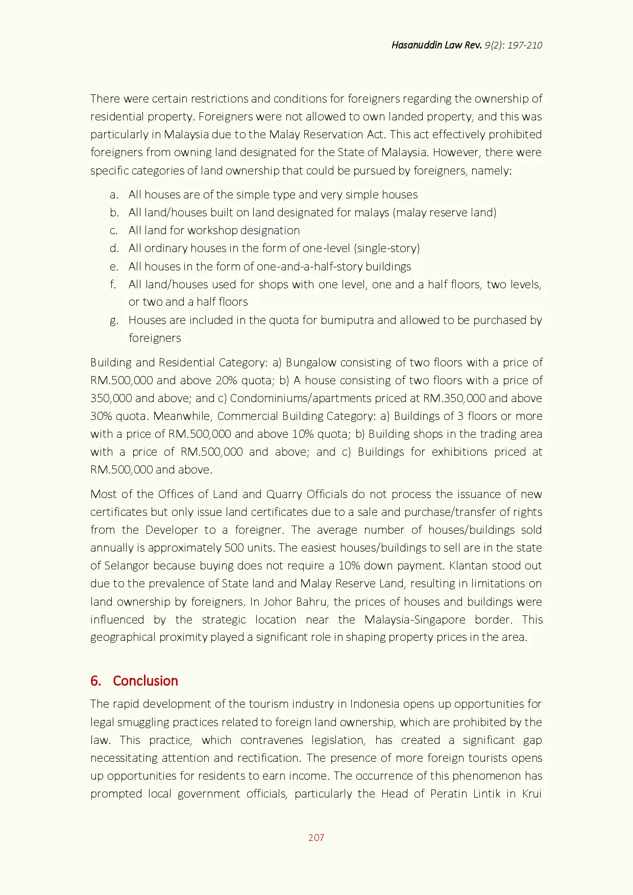 juris Transfer of Land Ownership and Marginalization as Impact of Tourism Industry