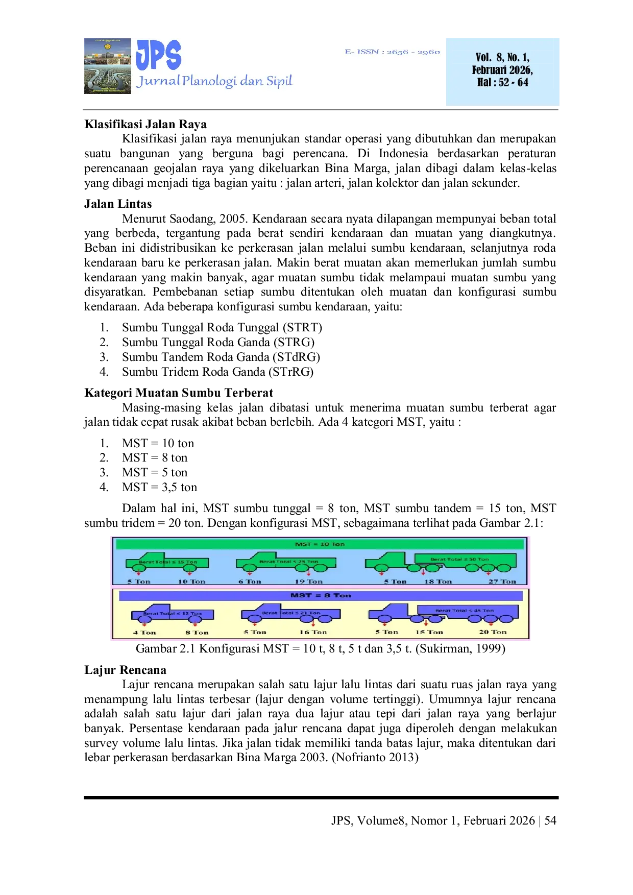 JURIS ANALISIS BEBAN KENDARAAN TERHADAP KERUSAKAN PERKERASAN LENTUR ASPAL Di Jl BRAWIJAYA KECAMATAN KUANTAN TENGAH