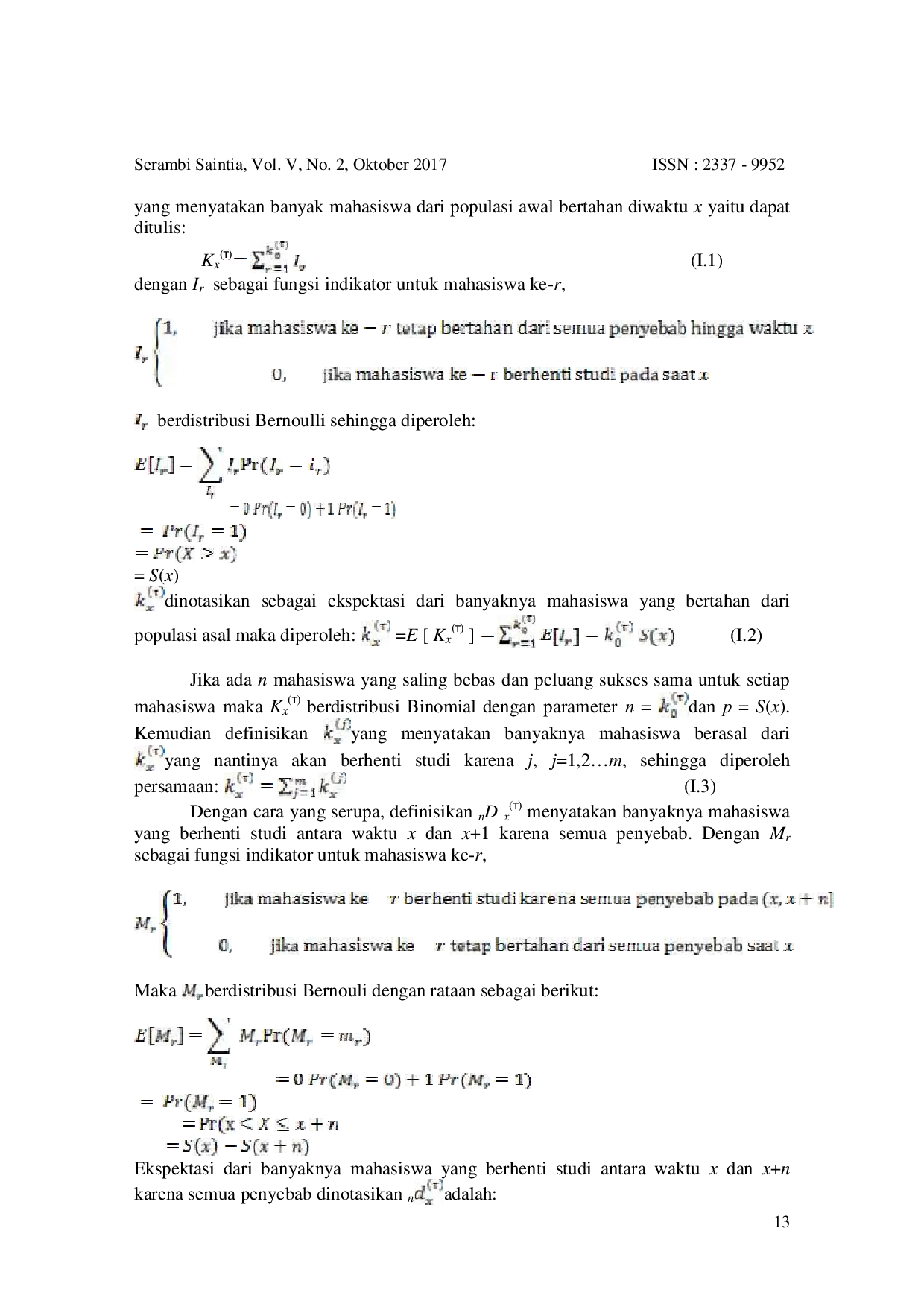 JURIS Metode Penurunan Multipel Multiple Decrement Method pada Data Lama Studi Mahasiswa