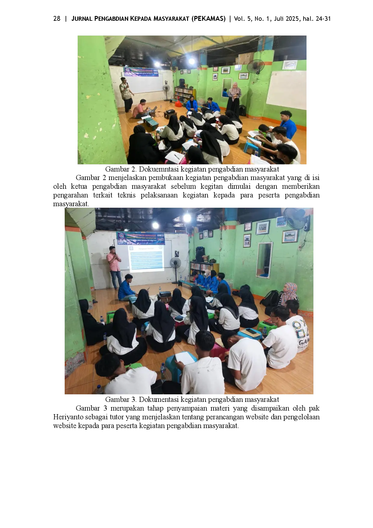 juris Pelatihan Pengelolaan Website Promosi Bimbingan Belajar AIUEO