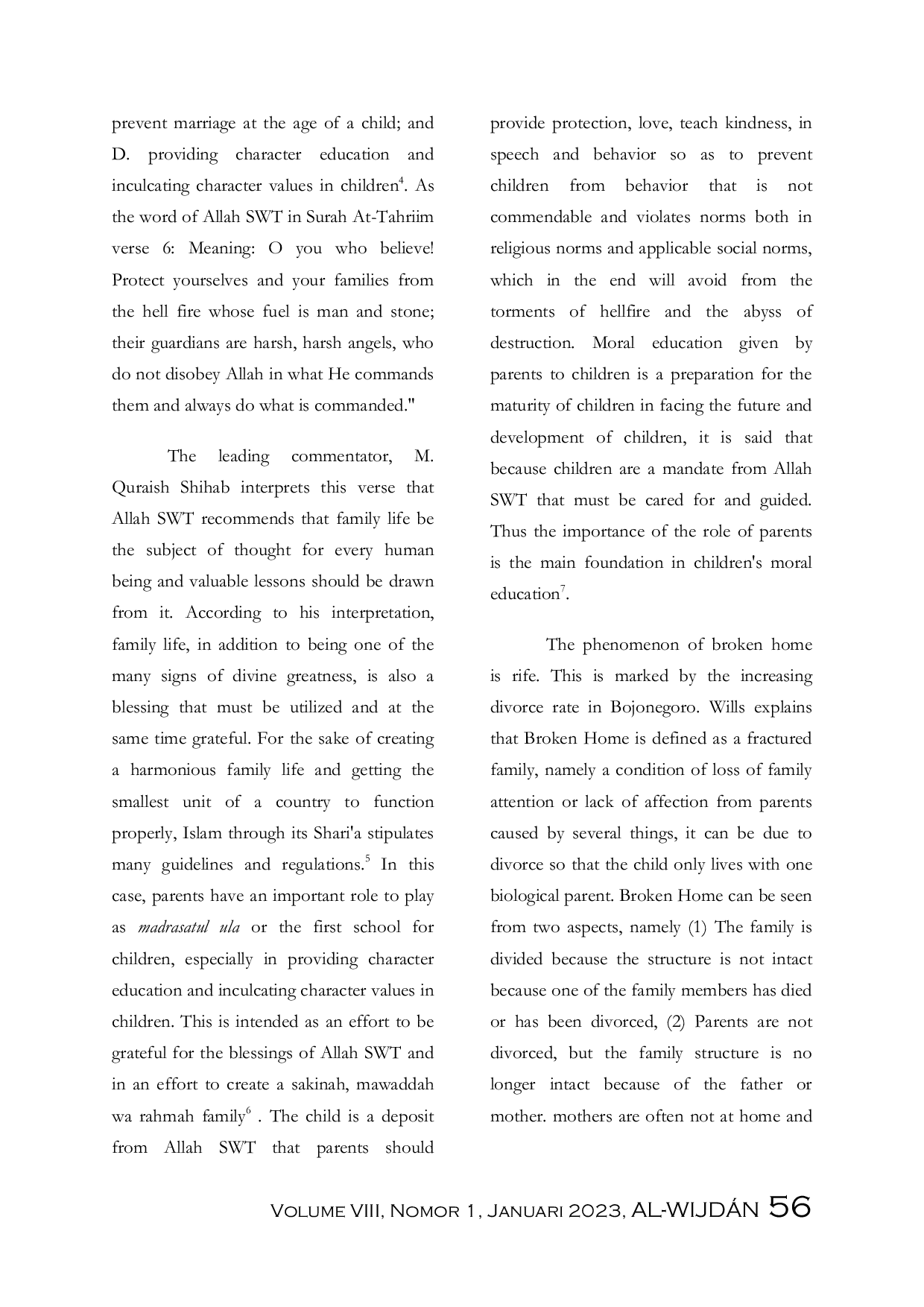 JURIS Parenting Patterns For Broken Home Children