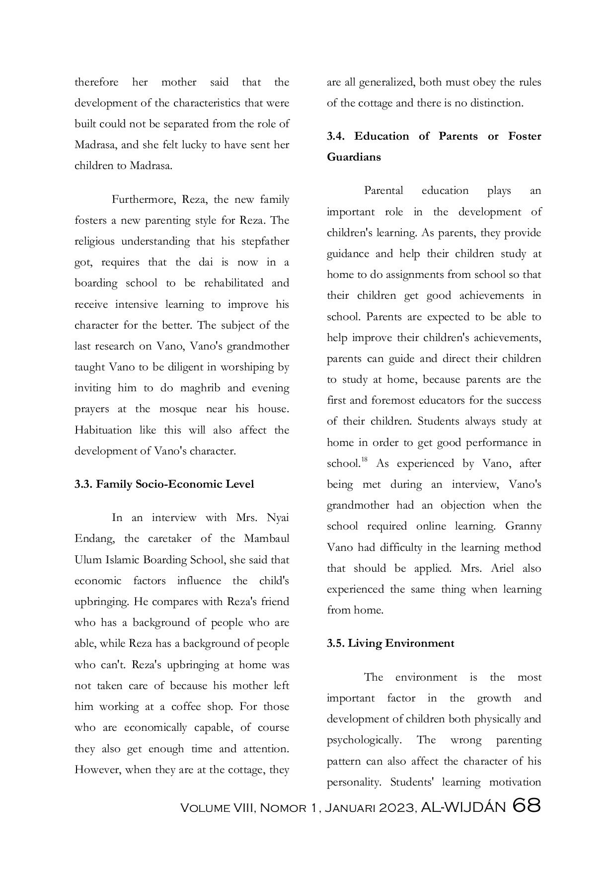 JURIS Parenting Patterns For Broken Home Children