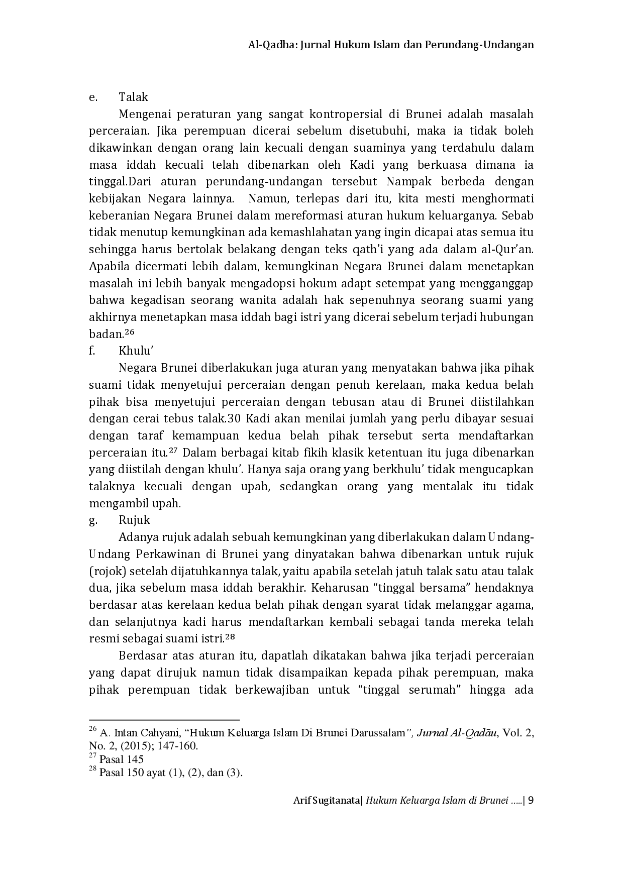 juris Hukum Keluarga Islam Di Brunei Darussalam