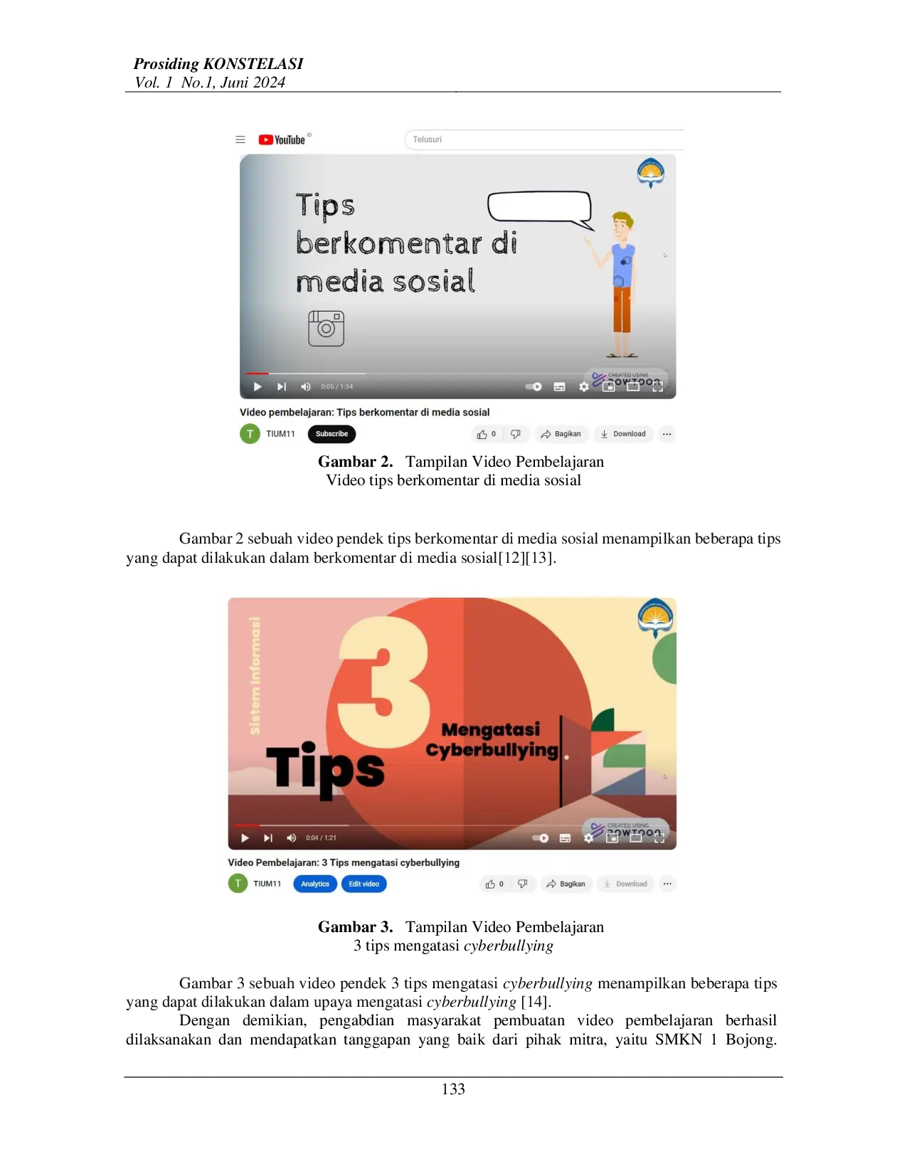 juris Pembuatan Video Edukasi Mengenai Cyberbullying pada SMK Negeri 1 Bojong
