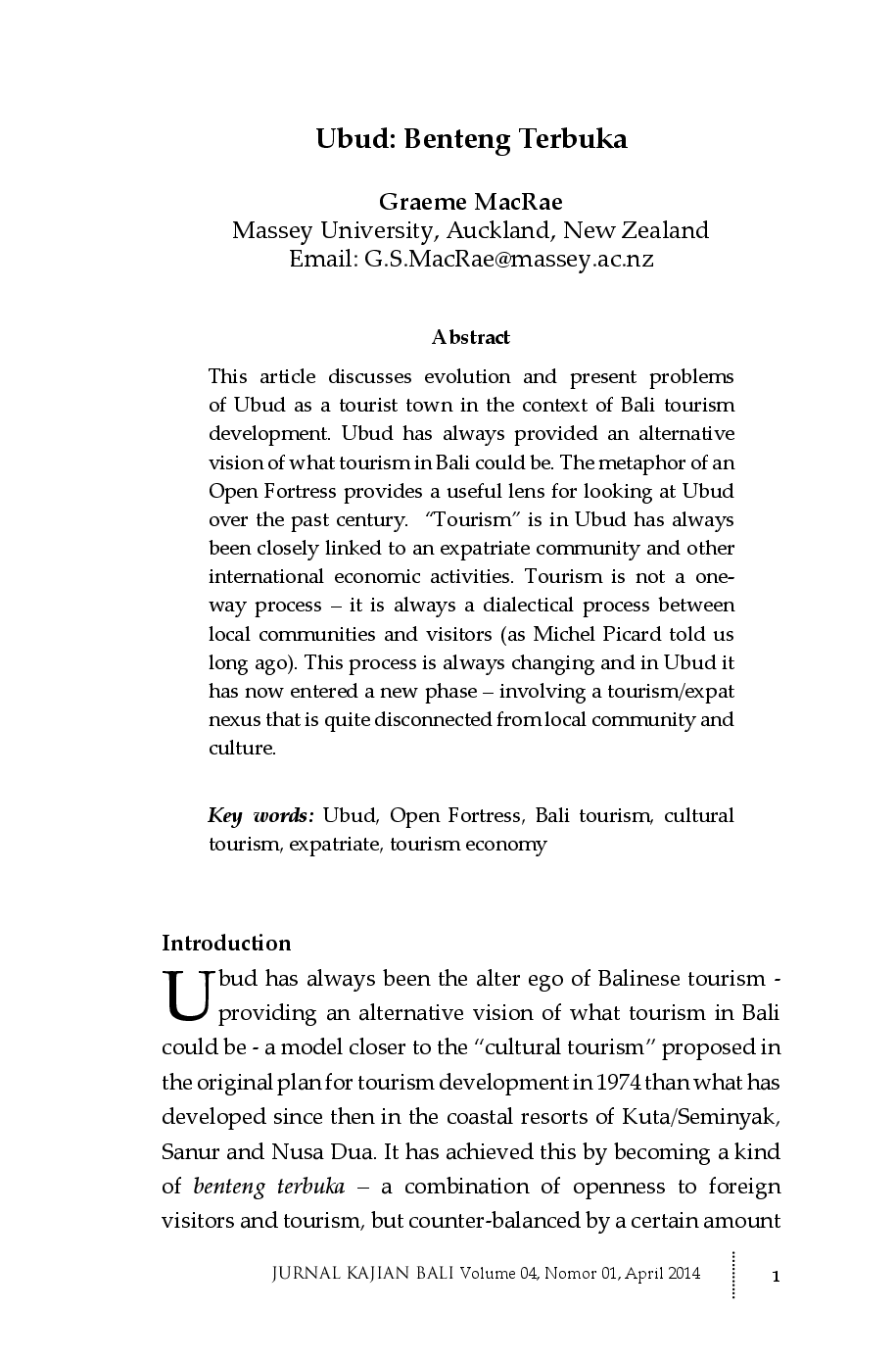 juris Ubud Benteng Terbuka