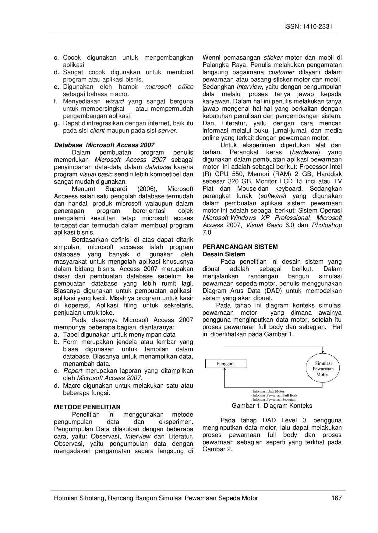 JURIS RANCANG BANGUN SIMULASI PEWARNAAN SEPEDA MOTOR BERBASIS KOMPUTER