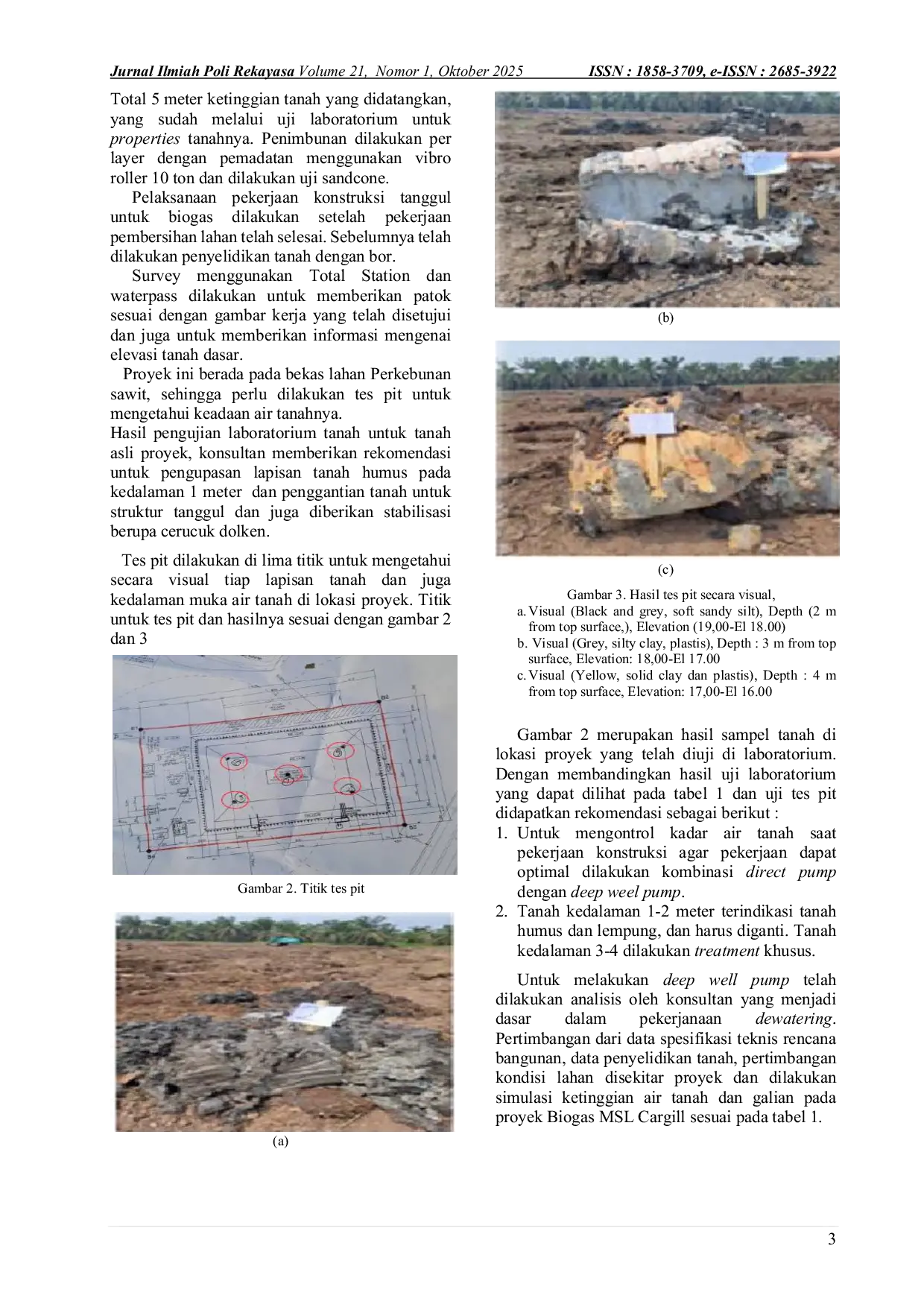 JURIS Metode Pelaksanaan Pekerjaan Tanggul Biogas Studi Kasus Project of Biogas Covered Lagoon to Flaring MSL Cargill