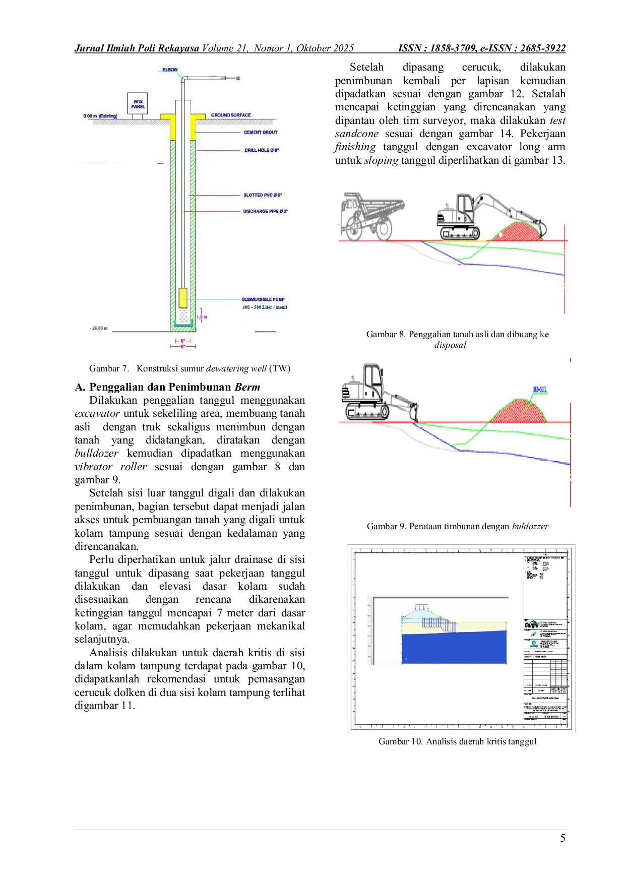 JURIS Metode Pelaksanaan Pekerjaan Tanggul Biogas Studi Kasus Project of Biogas Covered Lagoon to Flaring MSL Cargill