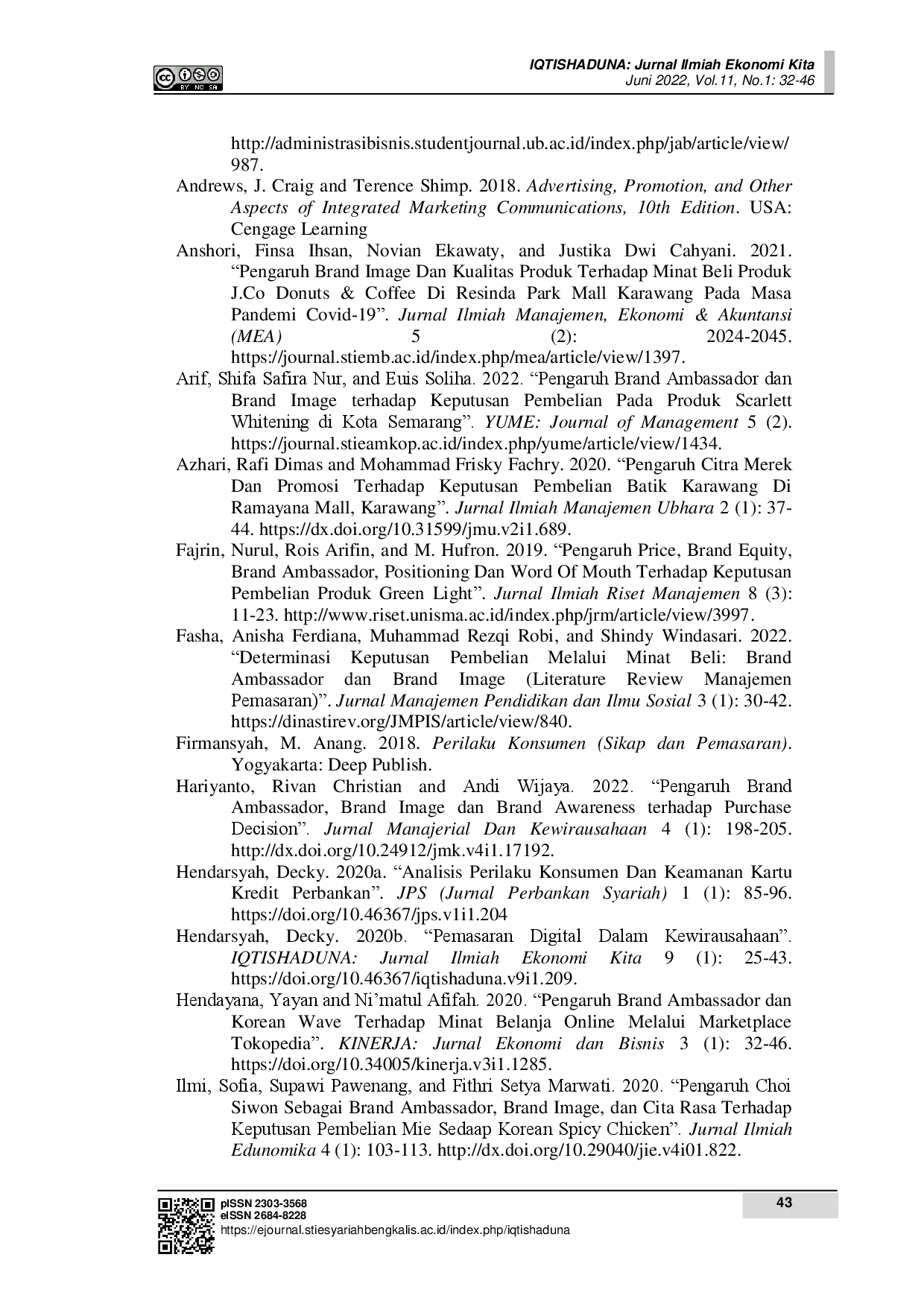 juris Pengaruh Brand Ambassador Dan Brand Image Terhadap Minat Beli Yang Berdampak Pada Keputusan Pembelian