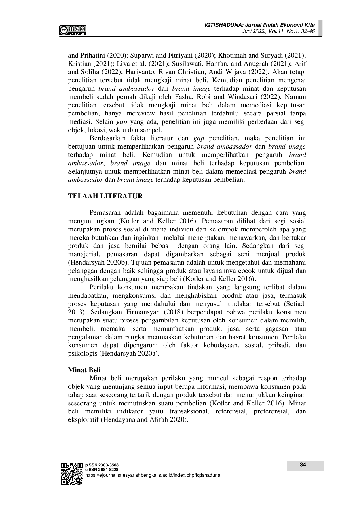 juris Pengaruh Brand Ambassador Dan Brand Image Terhadap Minat Beli Yang Berdampak Pada Keputusan Pembelian