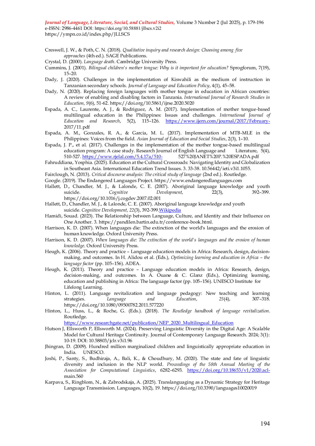 JURIS Balancing globalization and linguistic heritage involves preserving mother tongues through inclusive education that values cultural identity and language diversity