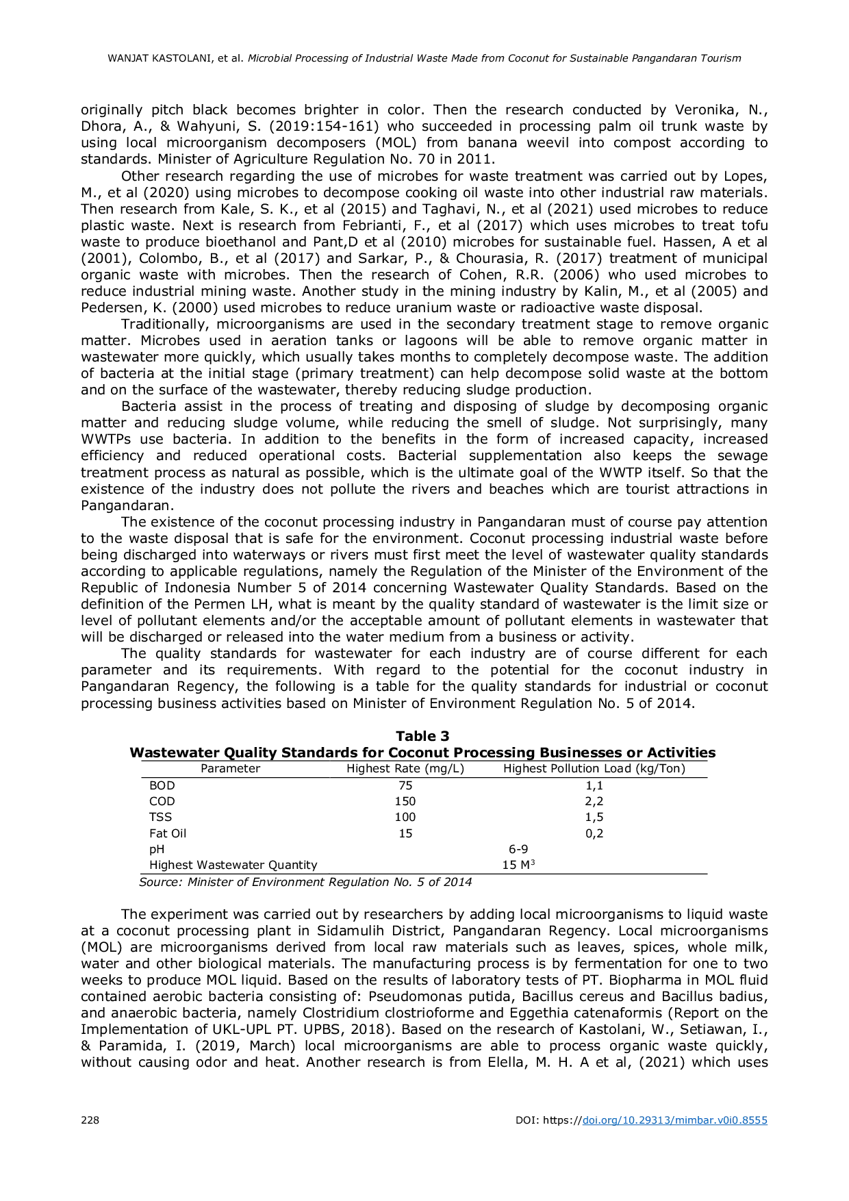 JURIS Microbial Processing of Industrial Waste Made from Coconut for Sustainable Pangandaran Tourism