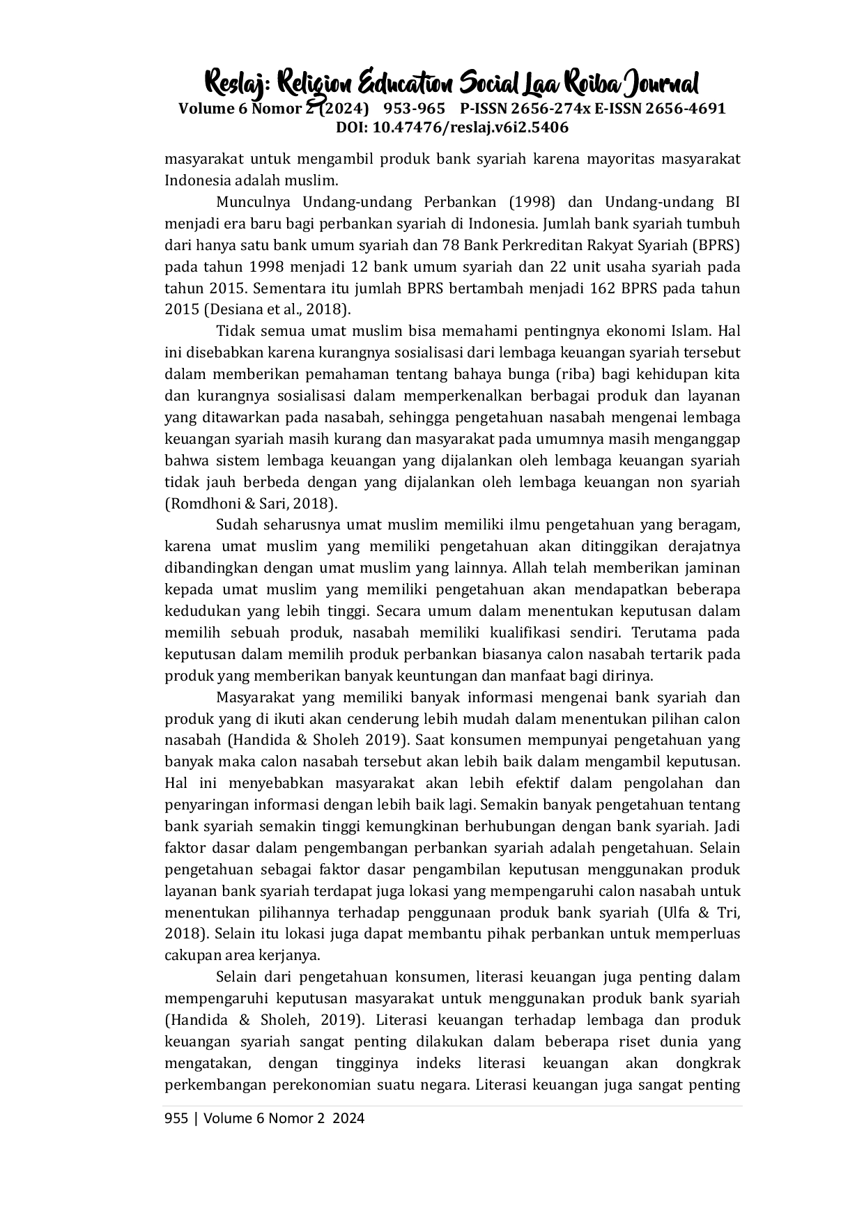 juris Analisis Tingkat Pengetahuan Lokasi dan Literasi Keuangan Syariah terhadap Minat Masyarakat Menggunakan Produk Bank Syariah Indonesia Cabang Kabupaten Belitung