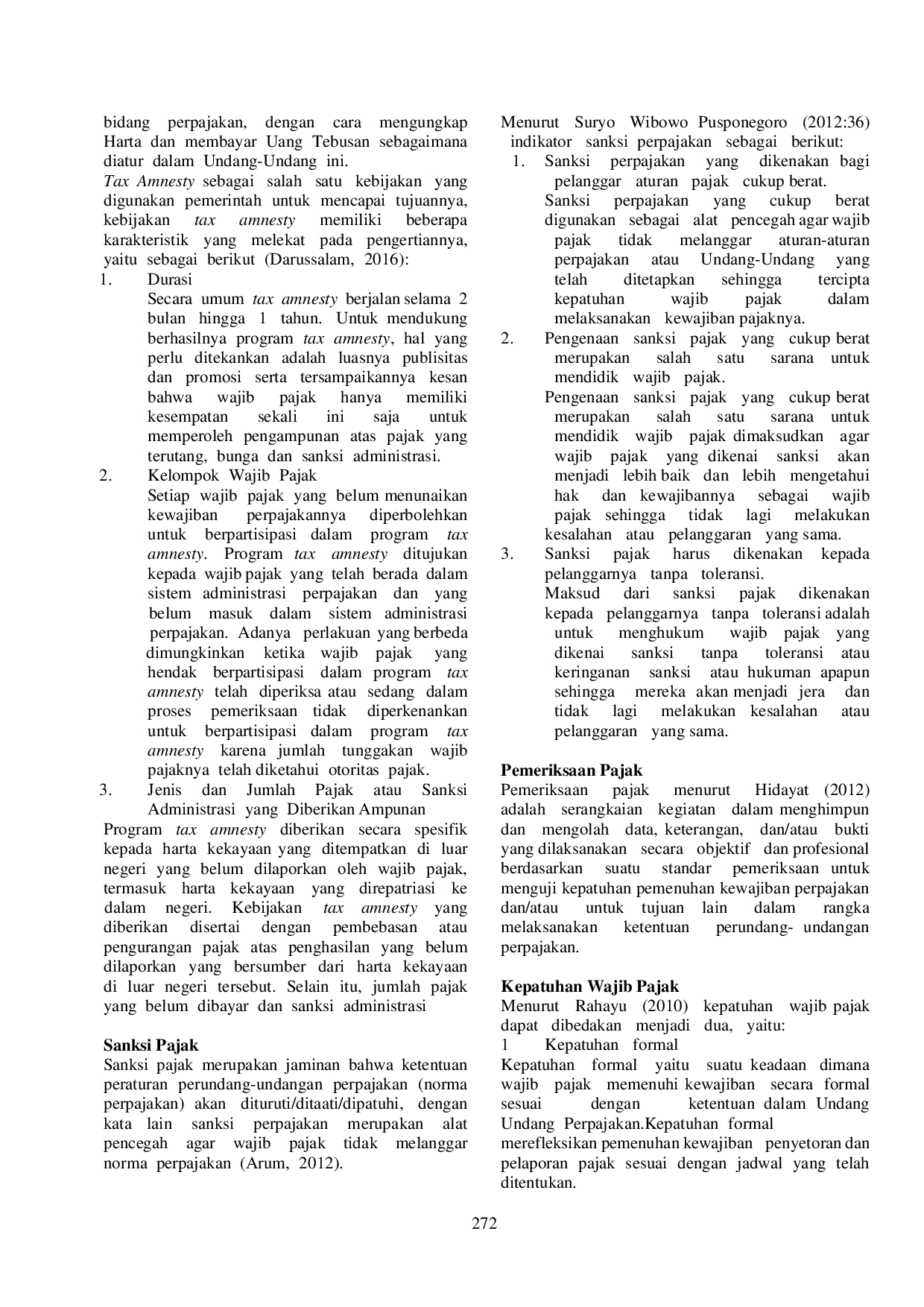 JURIS FAKTOR FAKTOR YANG MEMPENGARUHI KEPATUHAN WAJIB PAJAK Studi Kasus di KPP Pratama Surabaya Mulyorejo STUDI KASUS DI KPP PRATAMA SURABAYA MULYOREJO