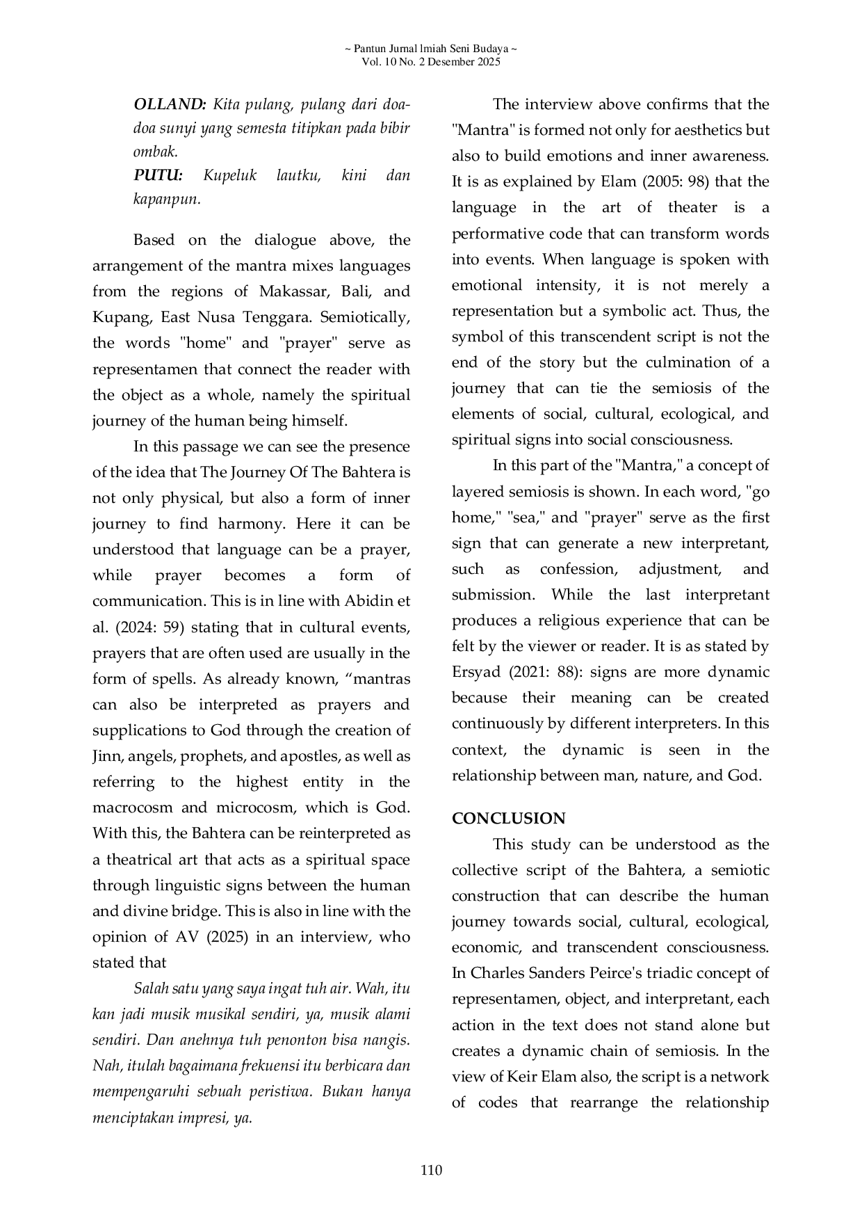 JURIS The Triadic Concept of The Bahtera Collective Script in The Learning Program with Maestro in Semiotics Perspective