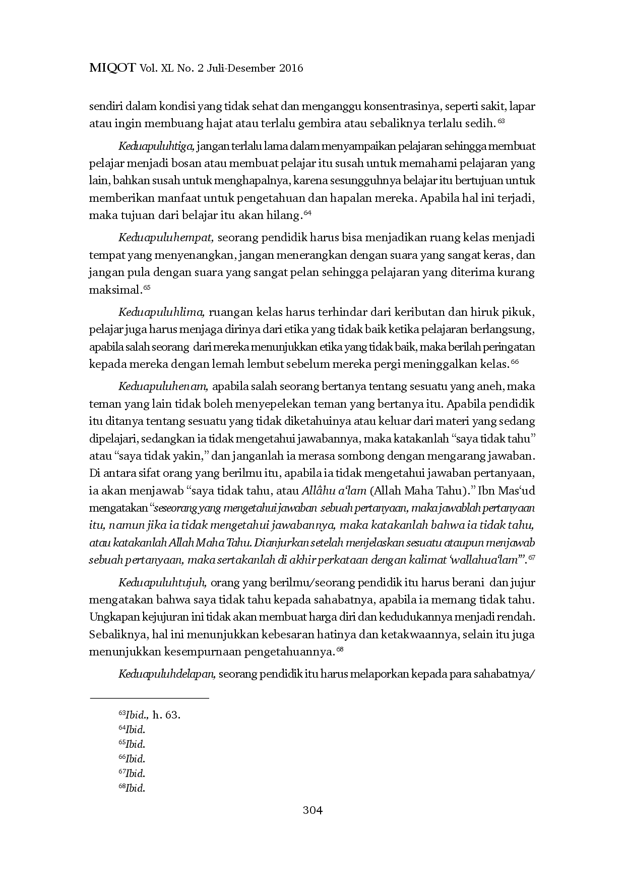 juris Etika Pendidik Perspektif Imam AlAcNawaw