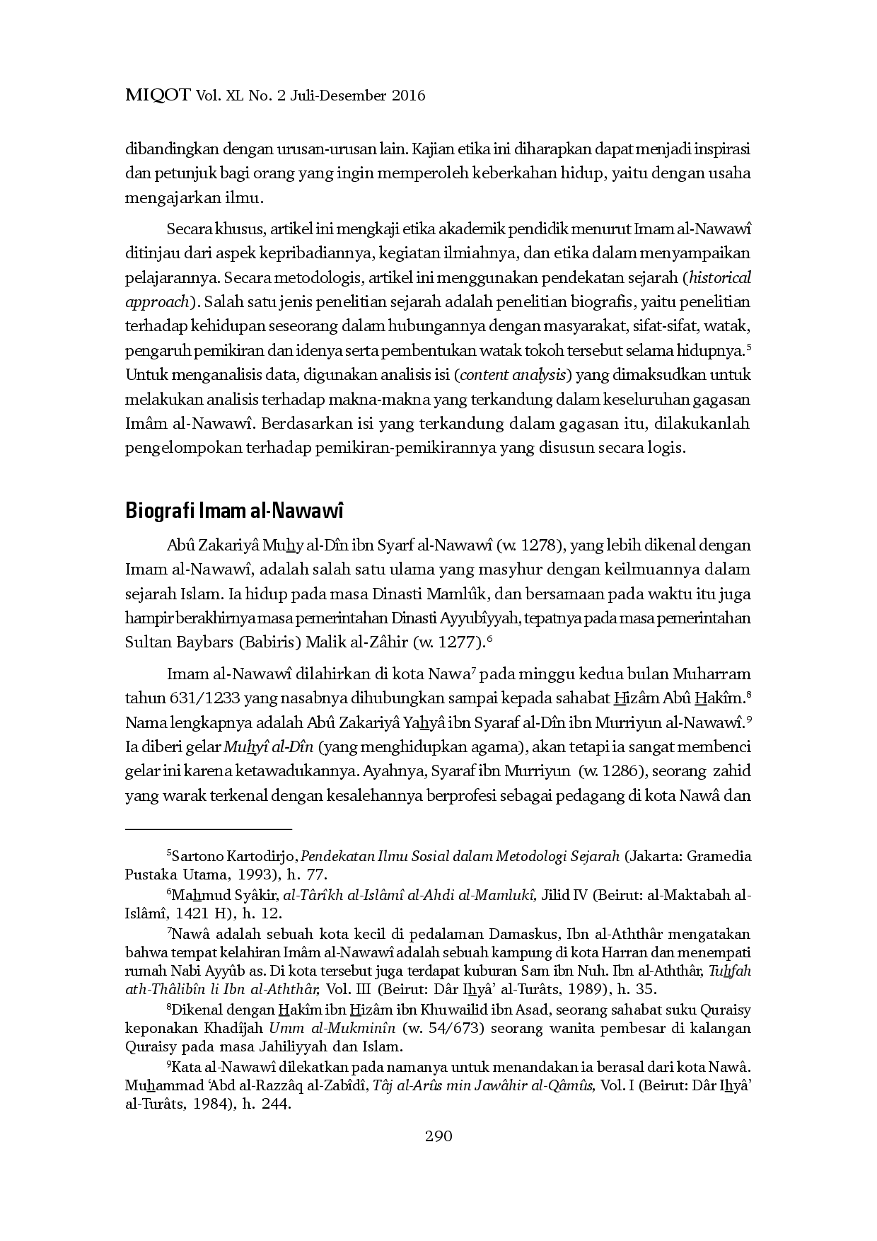 juris Etika Pendidik Perspektif Imam AlAcNawaw