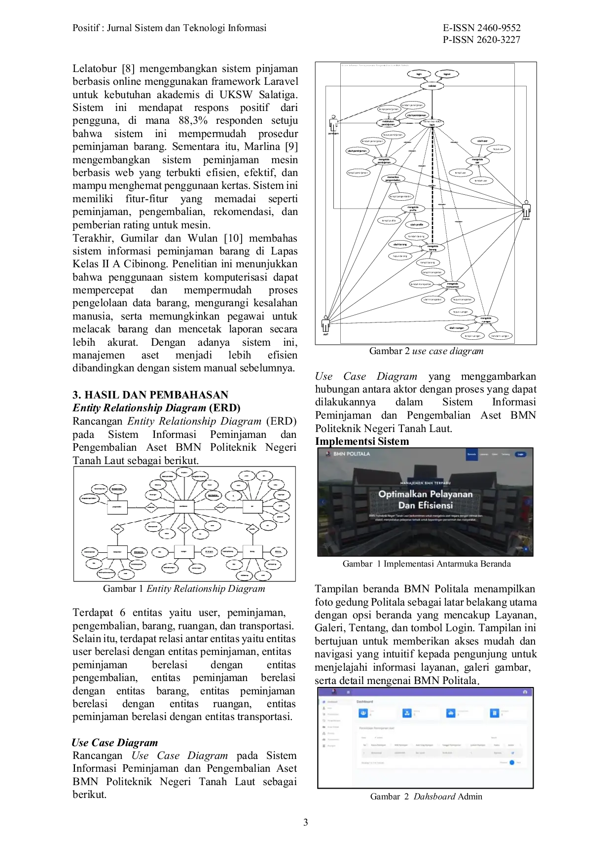 JURIS Sistem Informasi Peminjaman Dan Pengembalian Aset Bmn Politeknik Negeri Tanah Laut