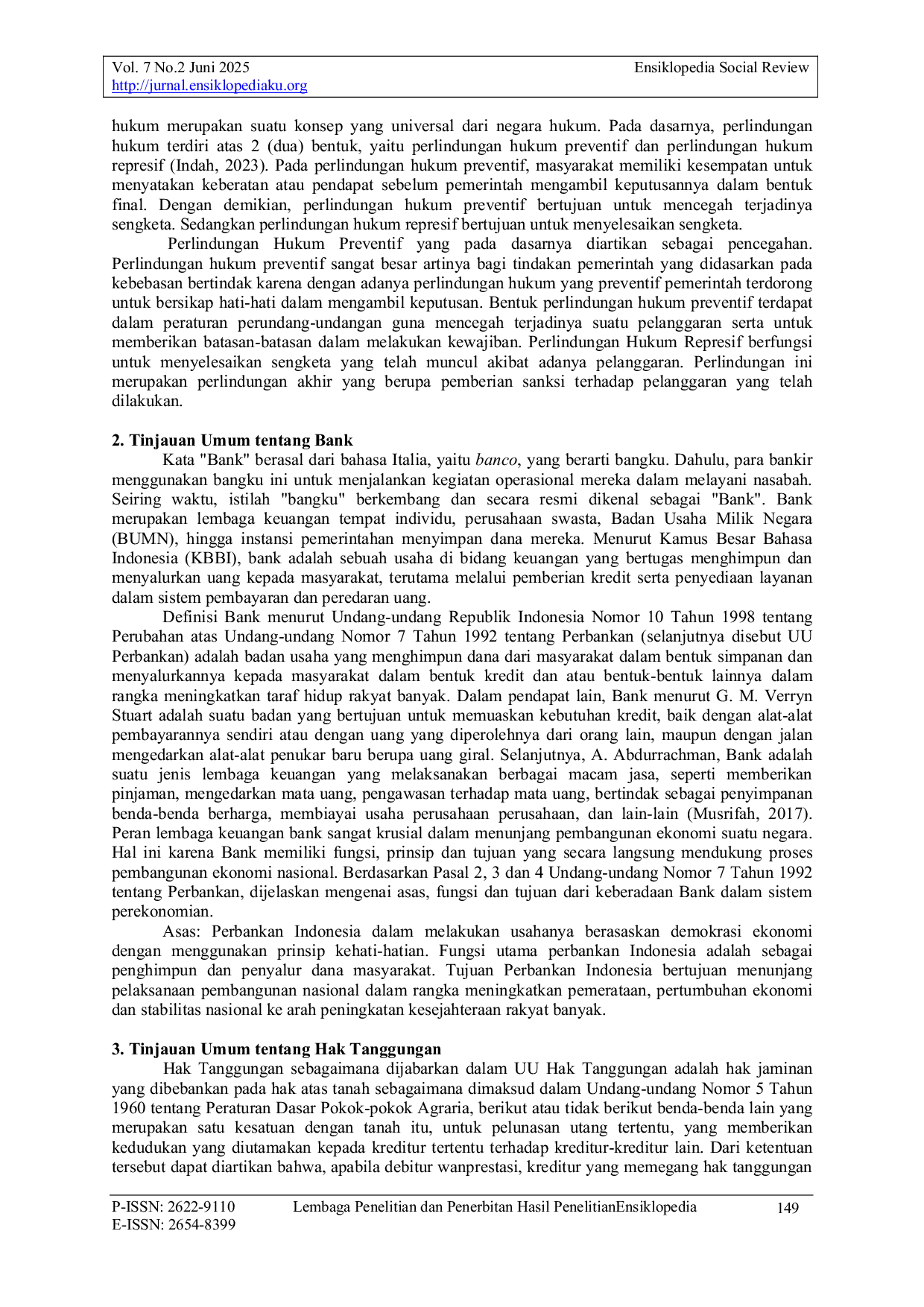 JURIS Perlindungan Hukum Bagi Bank Terhadap Pemblokiran Jaminan Milik Debitur Oleh Kejaksaan