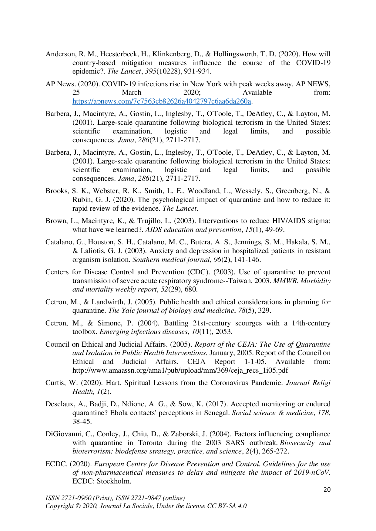 juris Reviewing the Insights of Confinement and Social Distancing as Measures Involved in the Prevention of the COVID 19 Pandemic