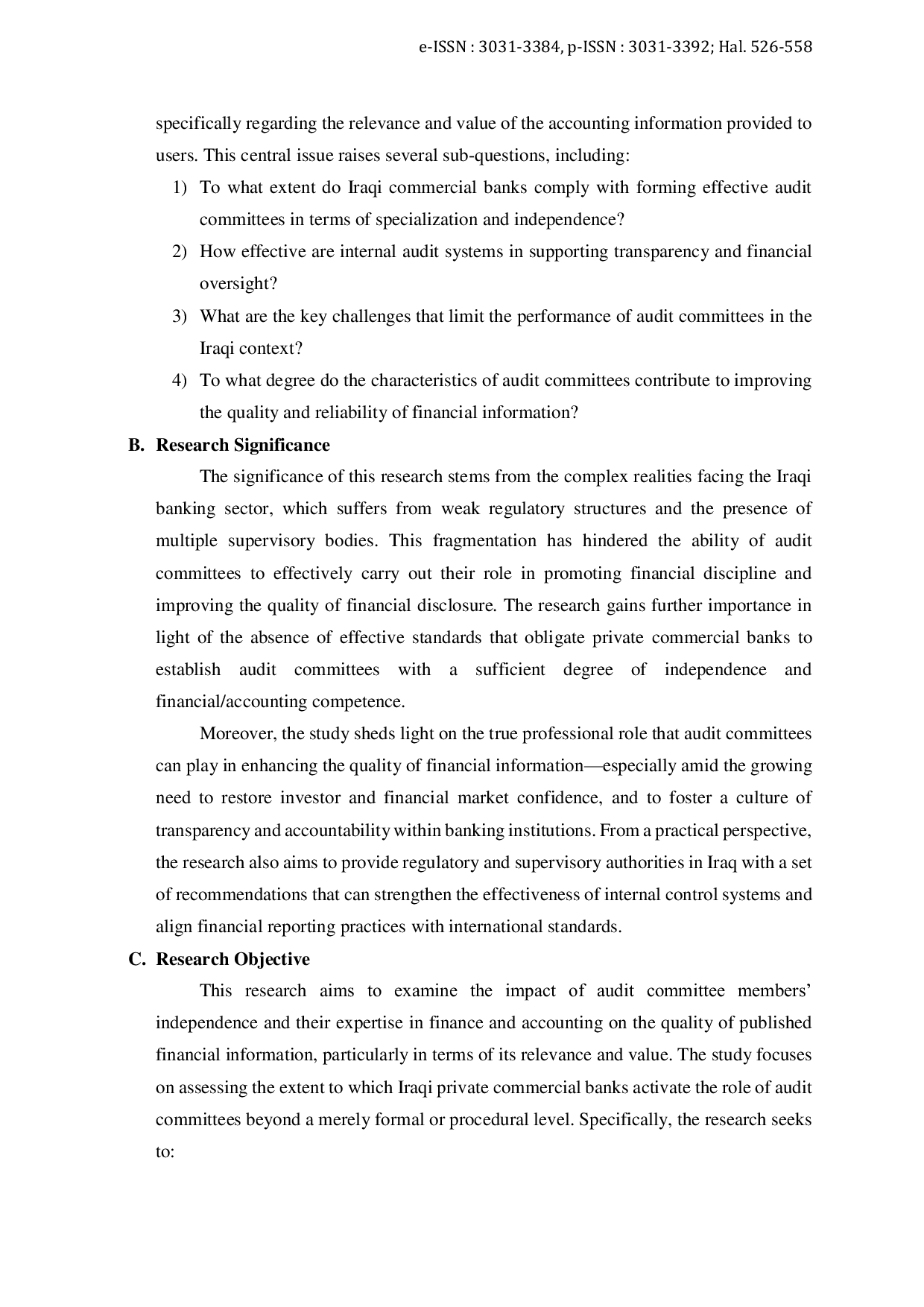 JURIS The Impact of Audit Committee Members Independence and Financial Accounting Expertise on the Relevance and Value of Financial Information