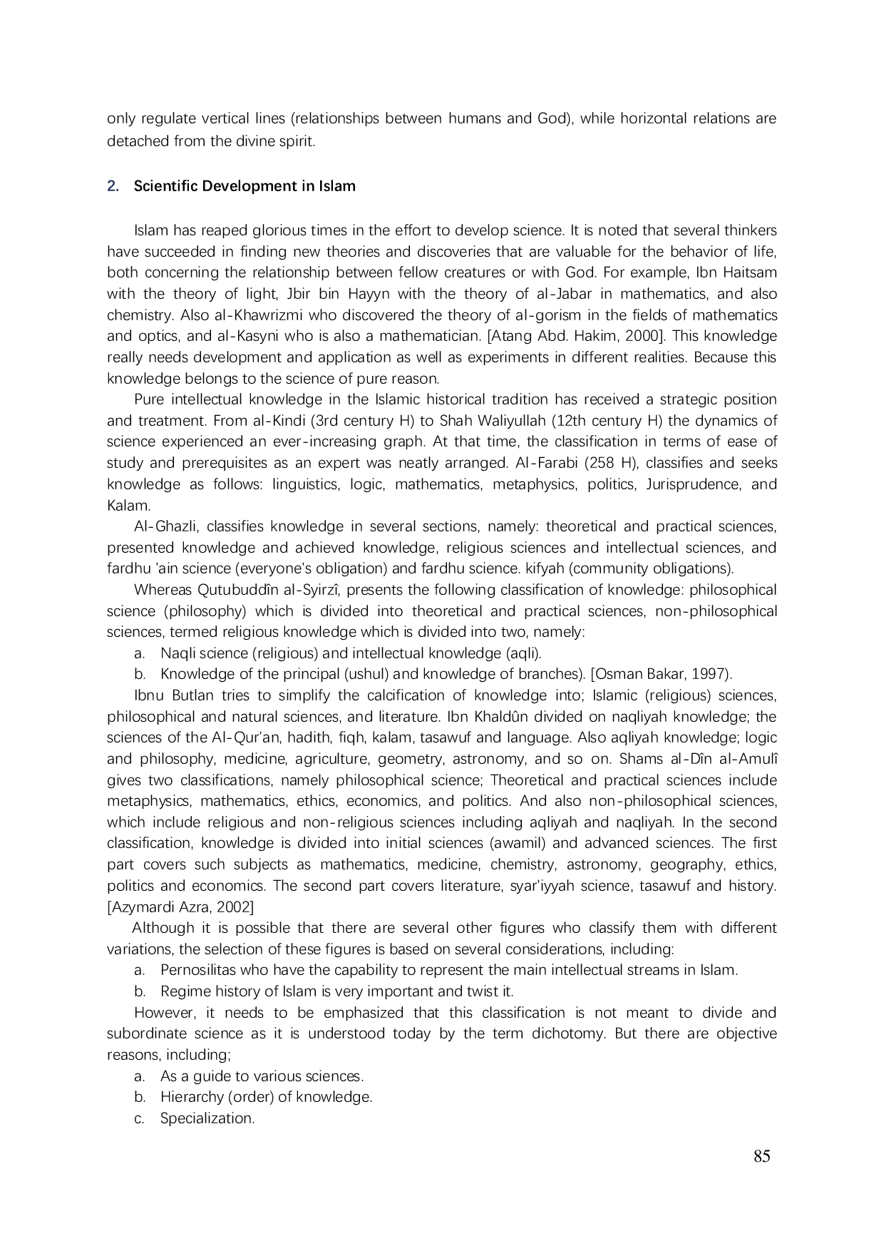 JURIS Development Of Integration Education In Pesantren Religious Knowledge And Science