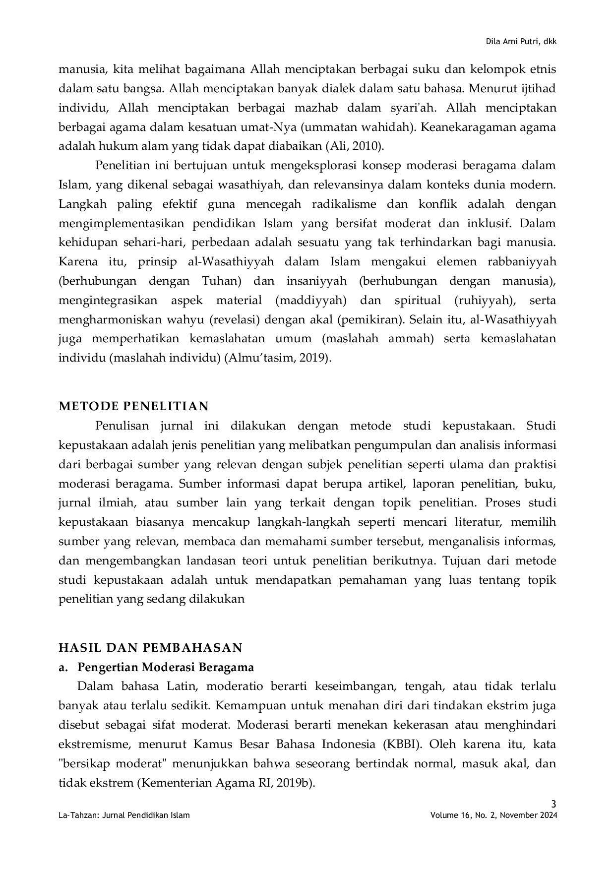 JURIS Islam dan Moderasi Beragama