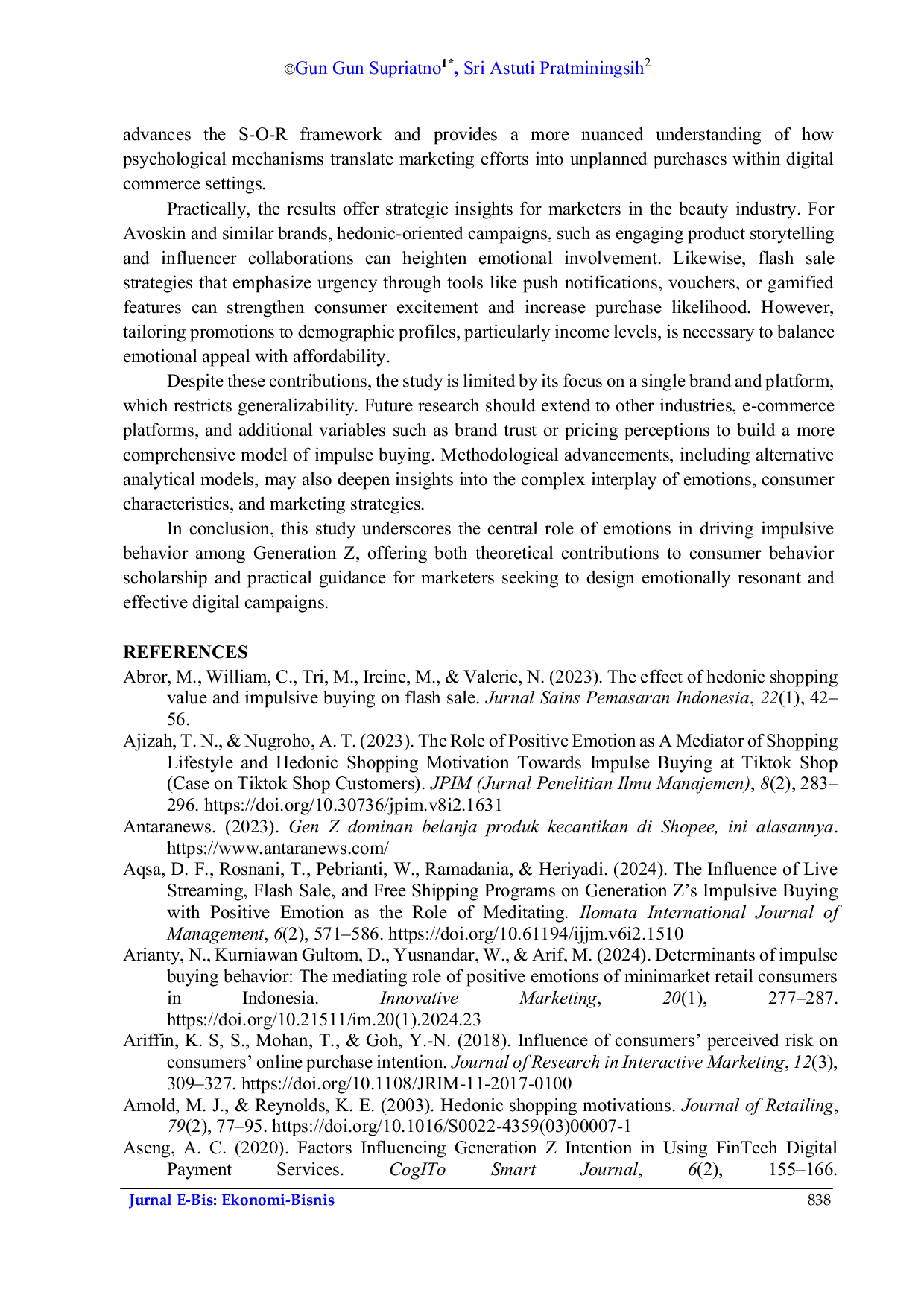 JURIS Impulse Buying and the Mediating Role of Positive Emotion
