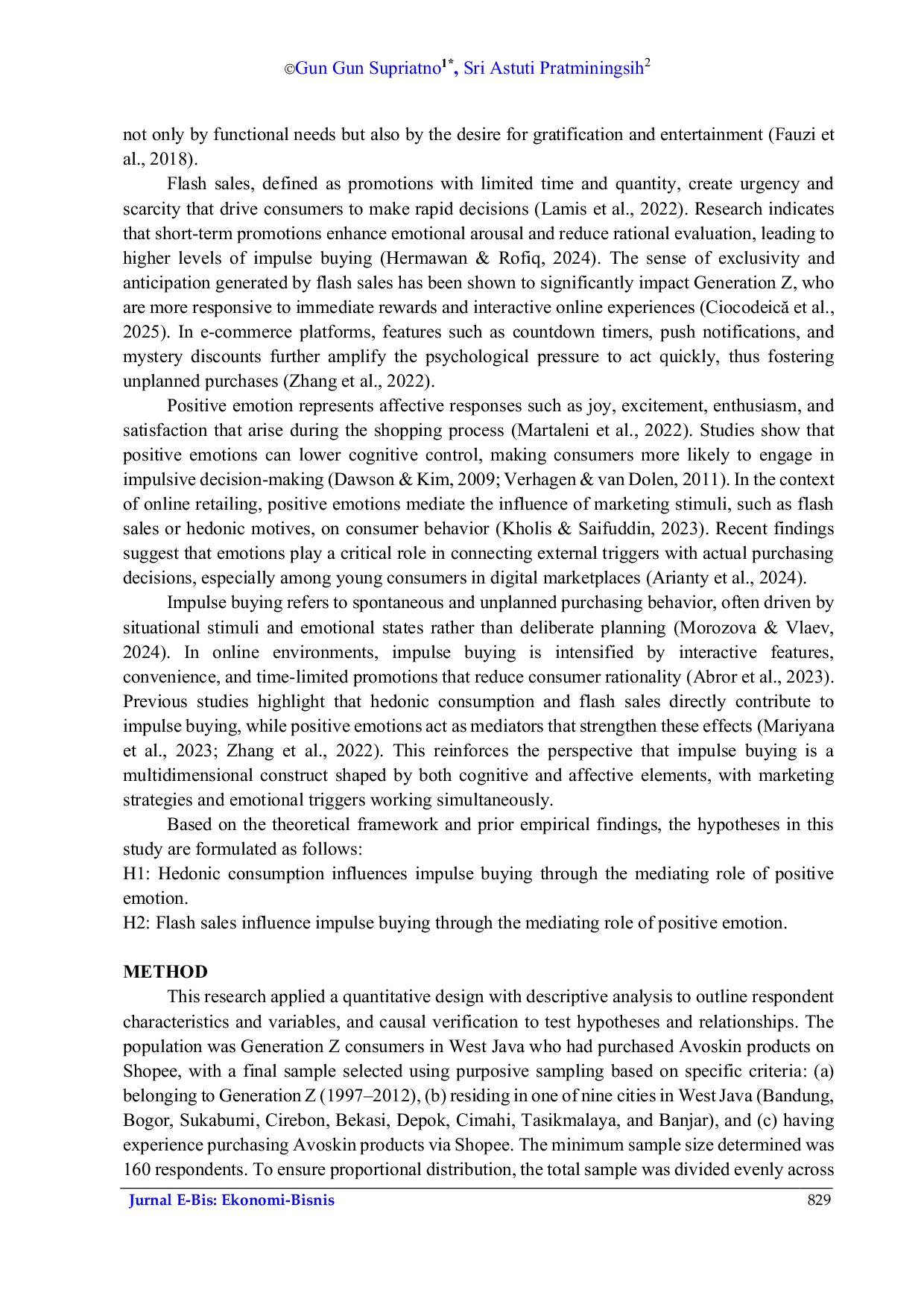 JURIS Impulse Buying and the Mediating Role of Positive Emotion