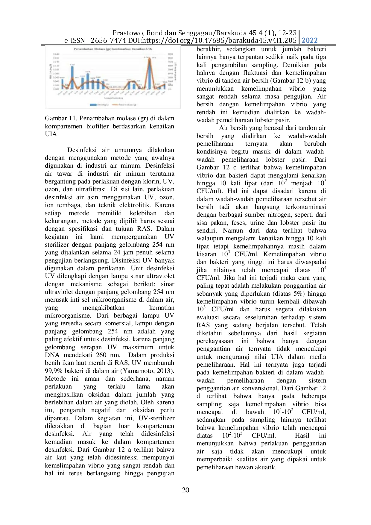 juris Perbandingan Sistem Resirkulasi dan Air Mengalir Untuk Pembesaran Lobster Pasir Panulirus Homarus Kajian Dinamika Kualitas Air