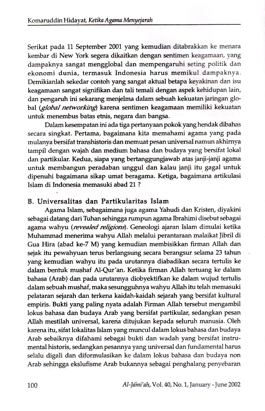 juris Ketika Agama Menyejarah