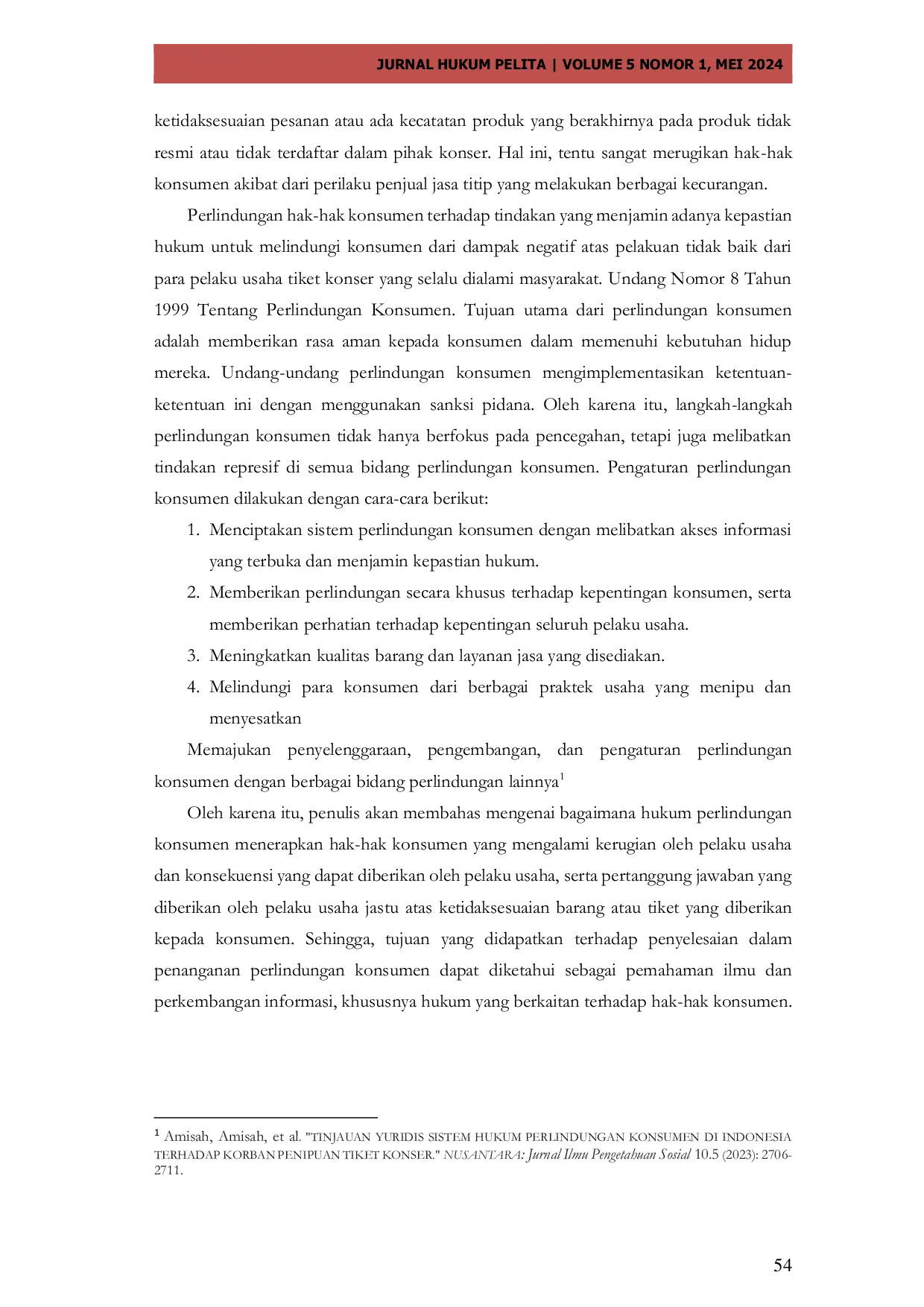 JURIS Penegakan Hukum Jasa Titip Jastip Tiket Konser Melalui Website Ilegal Dalam Perspektif Hukum Perlindungan Konsumen