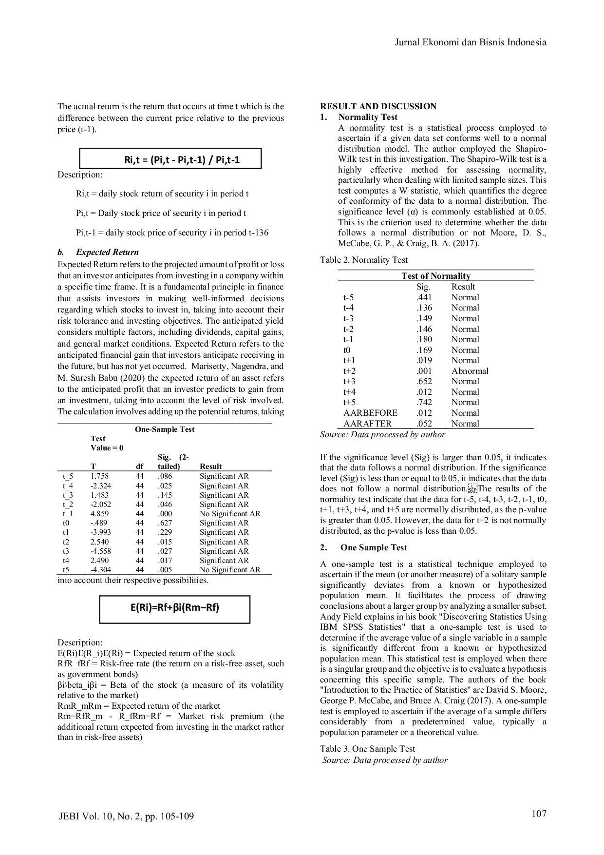 JURIS Event Study Respond of Return Stock on Indonesian Presidential Election in 2024 Study Case in LQ 45 Index