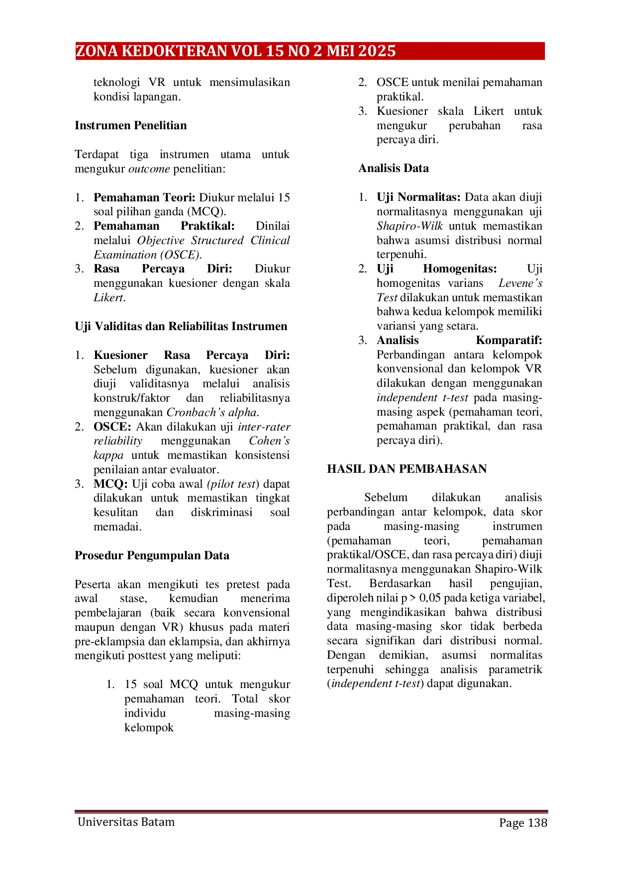 JURIS DEVELOPMENT OF VIDEO VIRTUAL REALITY BASED LEARNING MEDIA FOR PREECLAMPSIA AND ECLAMPSIA CASES IN CLINICAL CLERKSHIP
