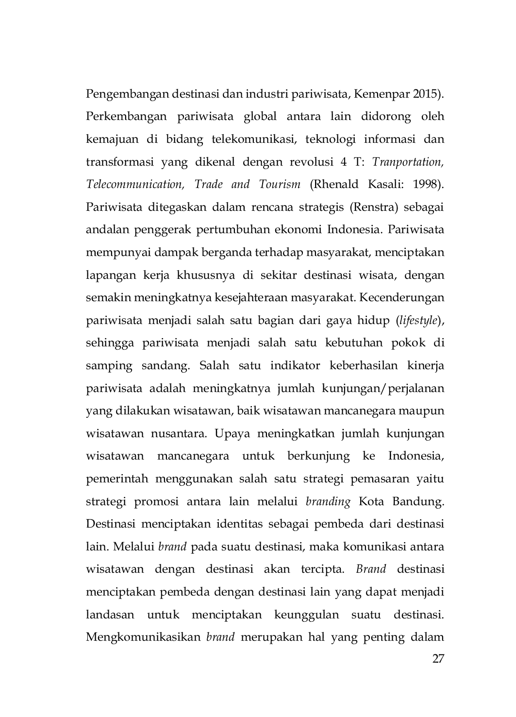 JURIS Strategi Komunikasi dalam Mempromosikan Kota Bandung Provinsi Jawa Barat sebagai Destinasi Wisata Kuliner