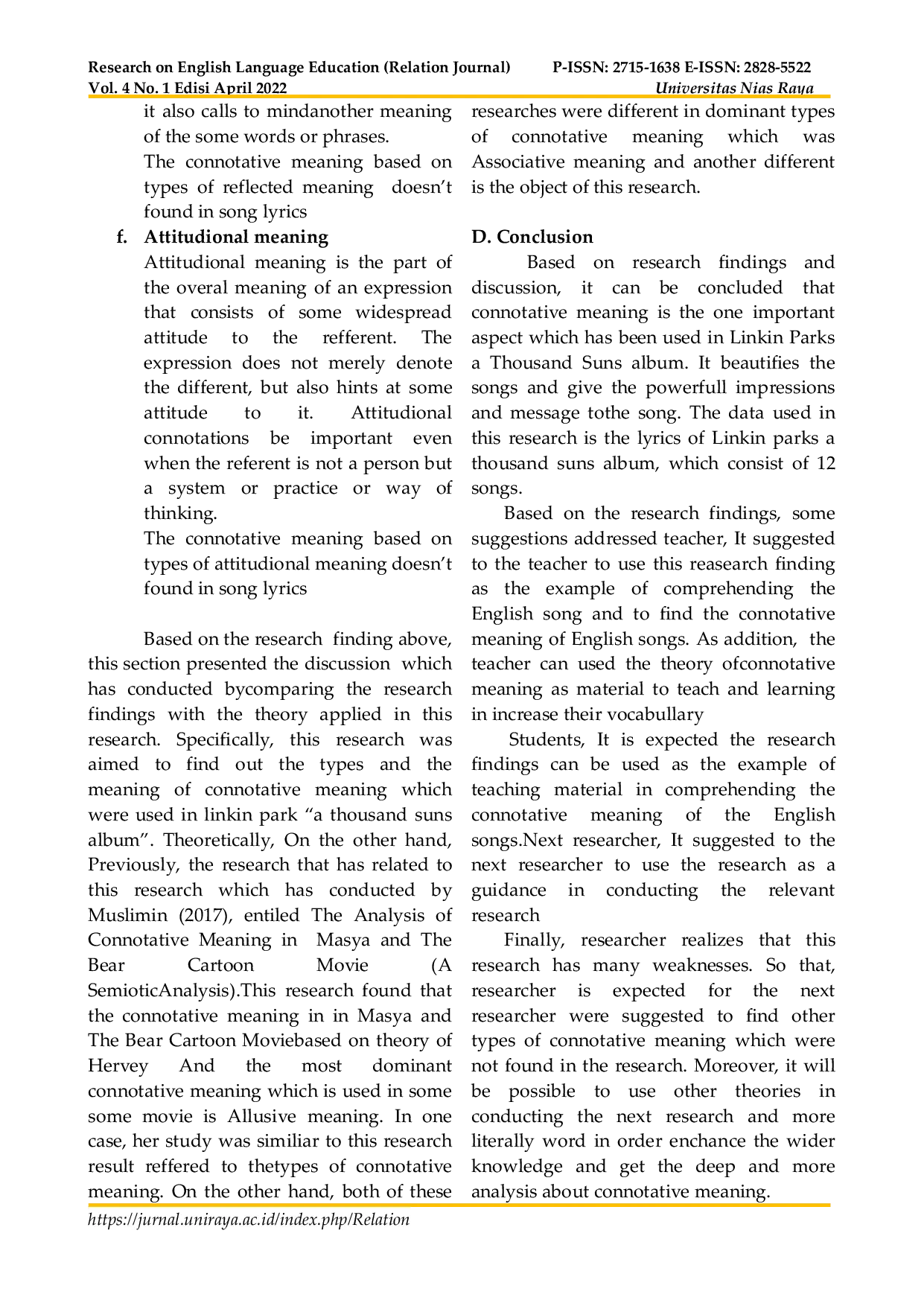 JURIS An Analysis Of Connotative Meaning In Linkin Park A Thousand Suns Album