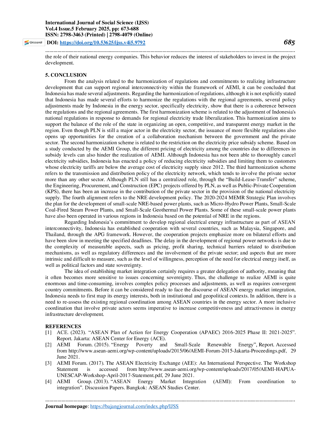JURIS Mapping Indonesia s Readiness for ASEAN Energy Market Integration AEMI Analysis of Policy Harmonization and Infrastructure Development in the Electricity Sector