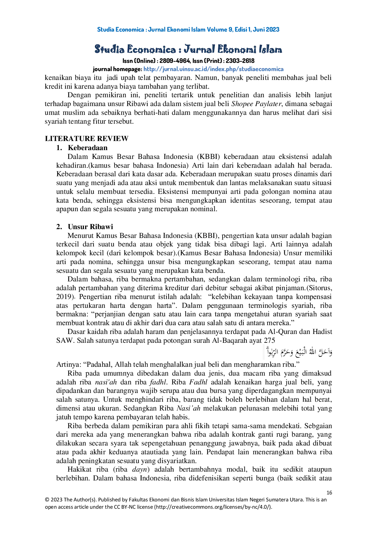 JURIS Analisis Keberadaan Unsur Ribawi Pada Sistem Jual Beli Shopee Paylater