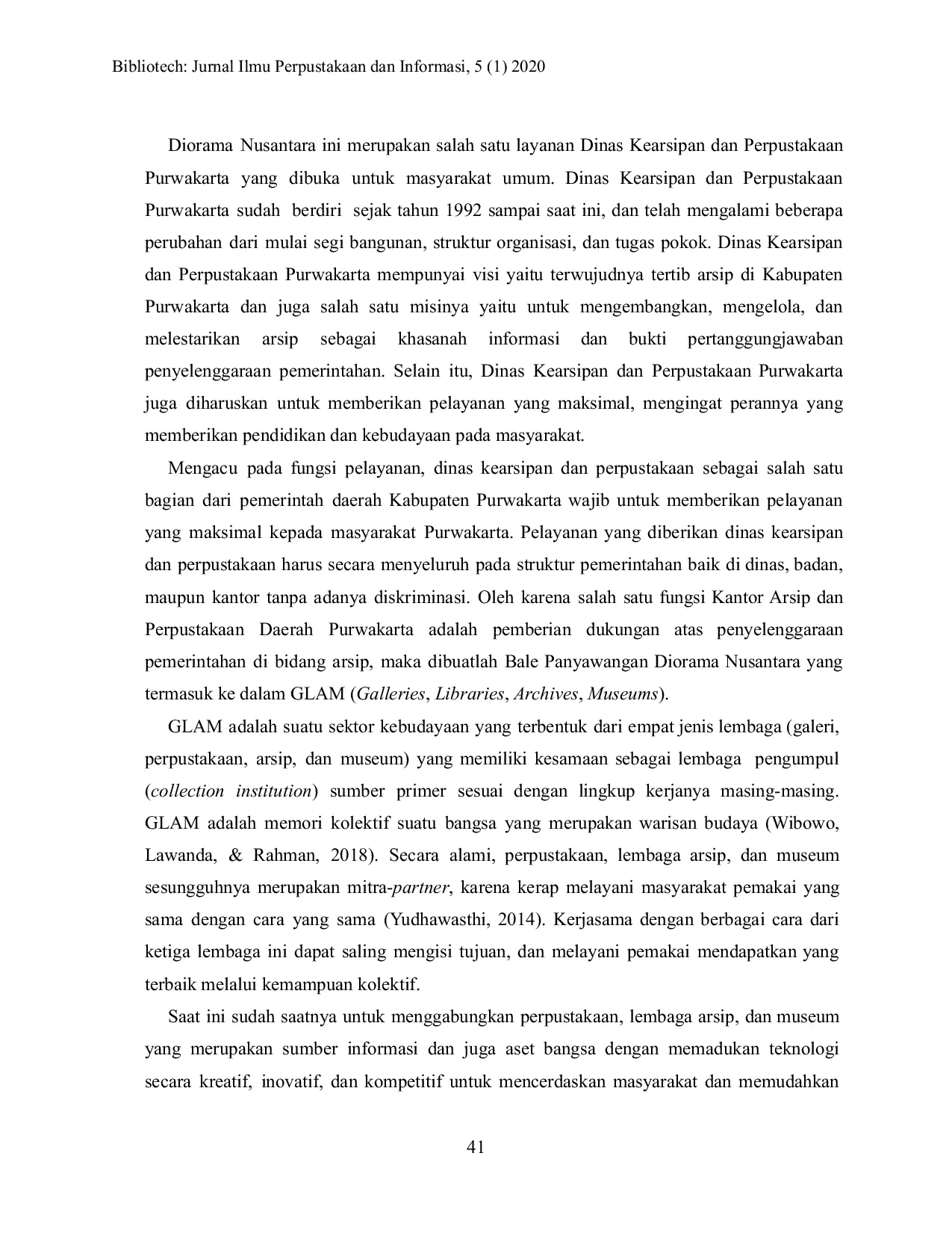 JURIS Implementasi Layanan Diorama Nusantara di Dinas Kearsipan dan Perpustakaan Purwakarta