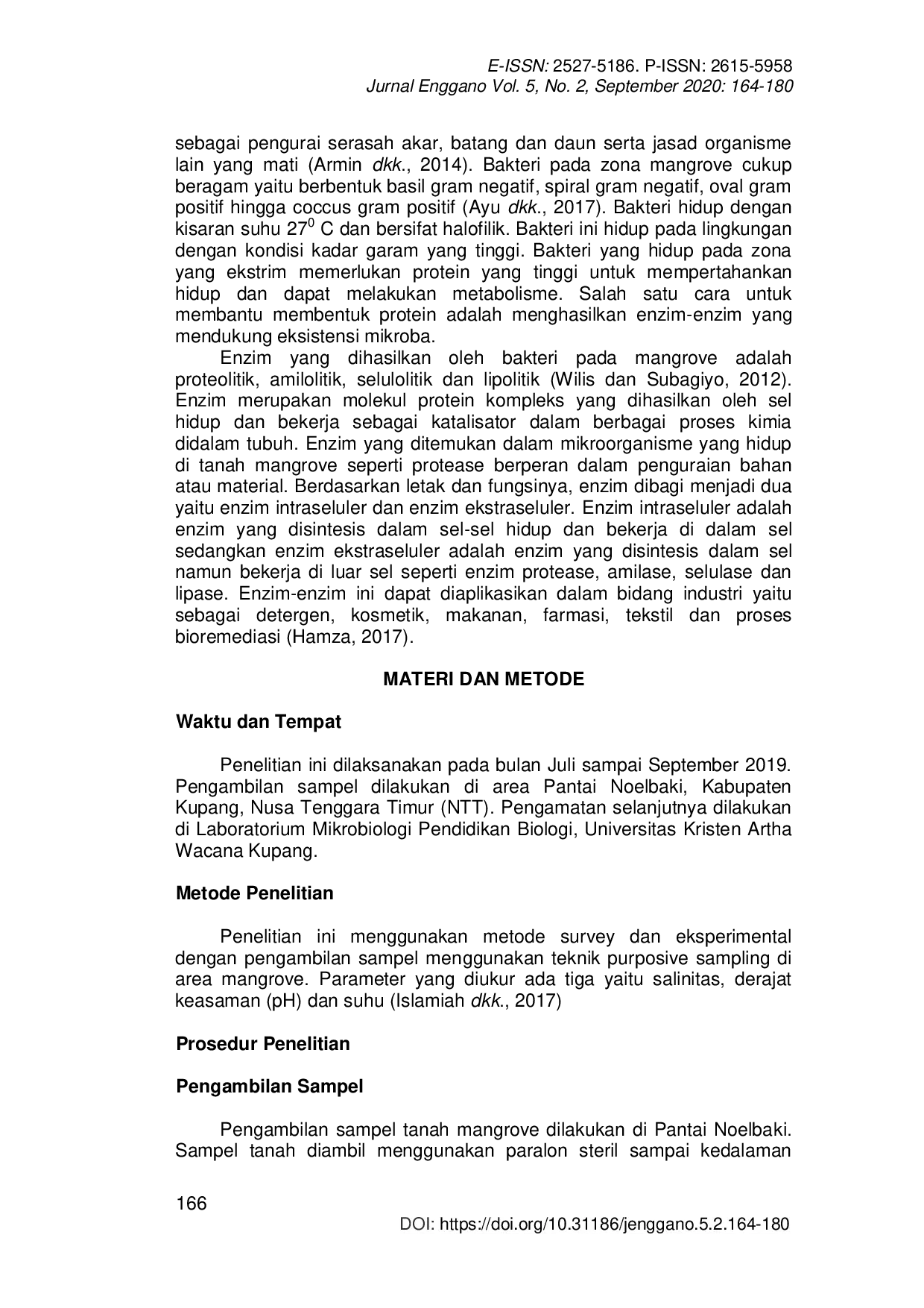 JURIS Isolasi Dan Seleksi Bakteri Penghasil Enzim Ekstraseluler Pada Tanah Mangrove Di Pantai Noelbaki