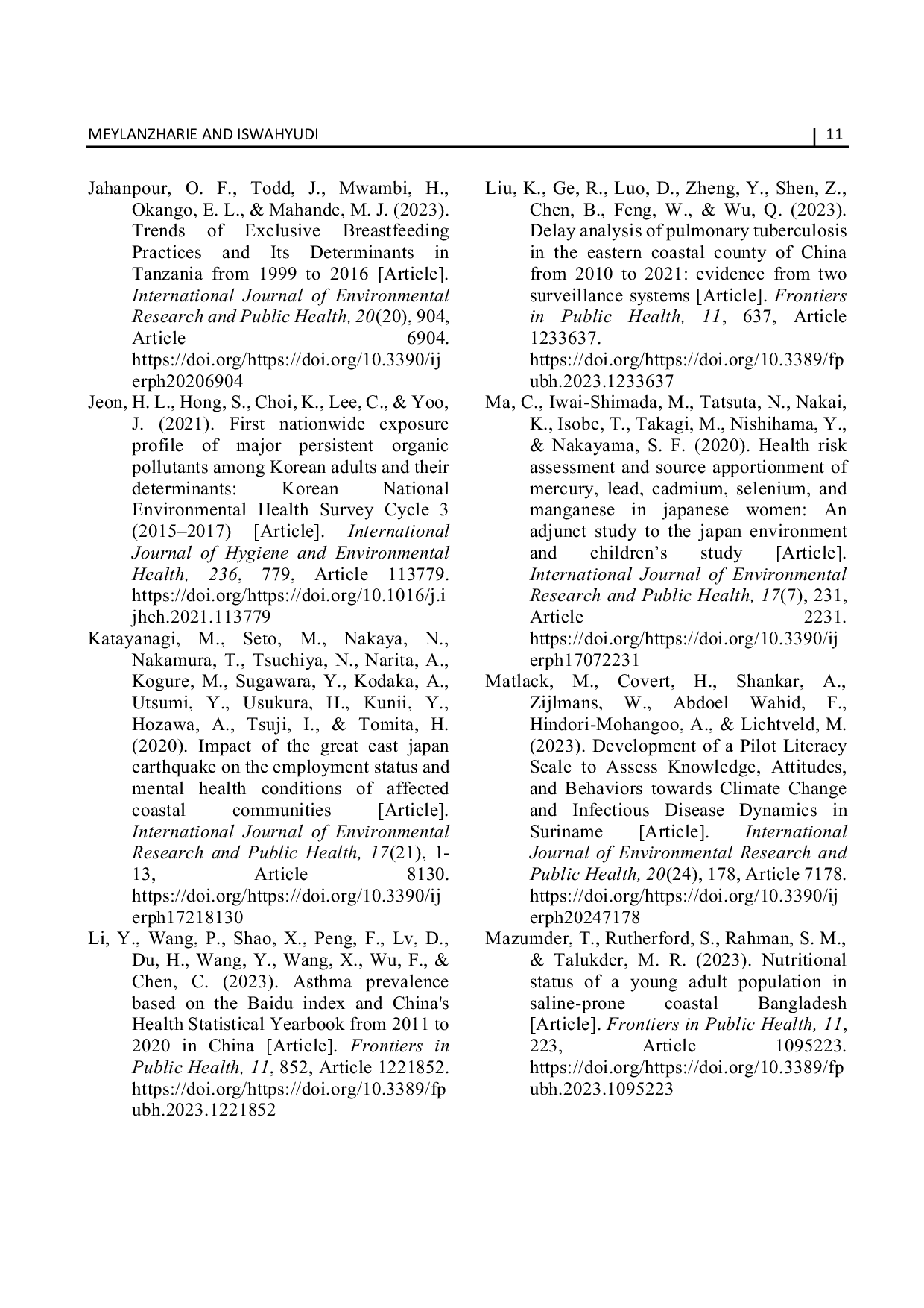 JURIS Strengths weaknesses opportunities and threats in coastal women s health management A systematic review