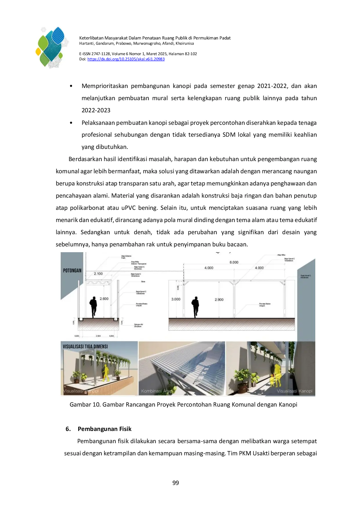 JURIS Keterlibatan Masyarakat Dalam Penataan Ruang Publik Di Permukiman Padat