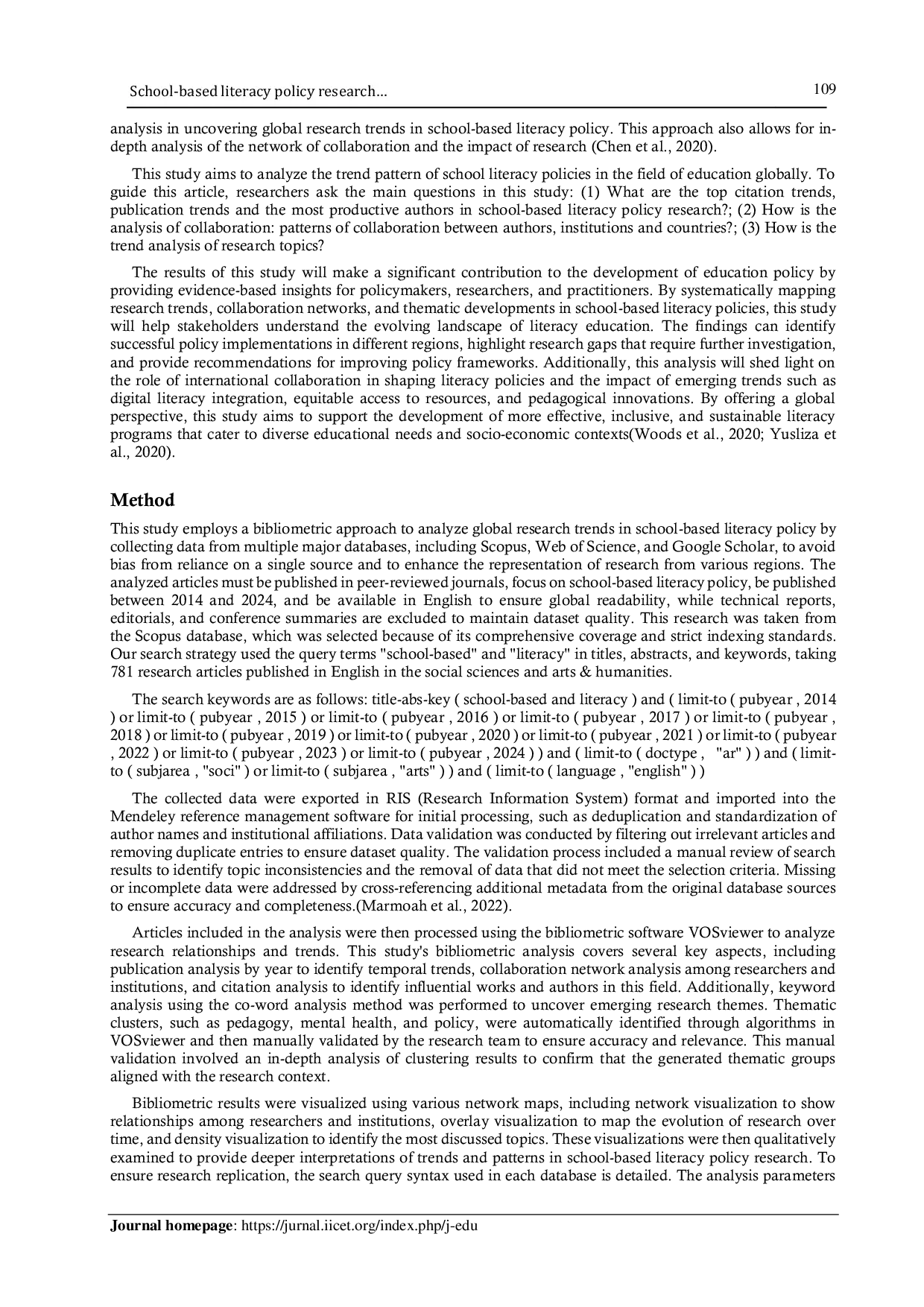 JURIS School based literacy policy research 2014 2024 global trends networks and thematic developments