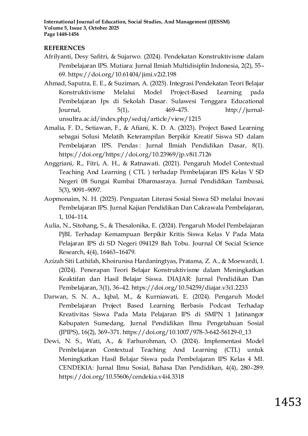 JURIS The Constructivist Approach in Social Studies Learning to Develop Social Literacy in Elementary School Students